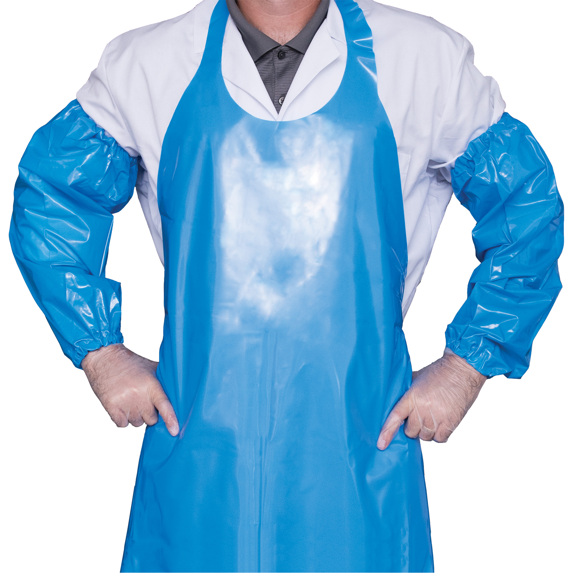 Manchettes Top Dog, 18", Polyuréthane, Bleu