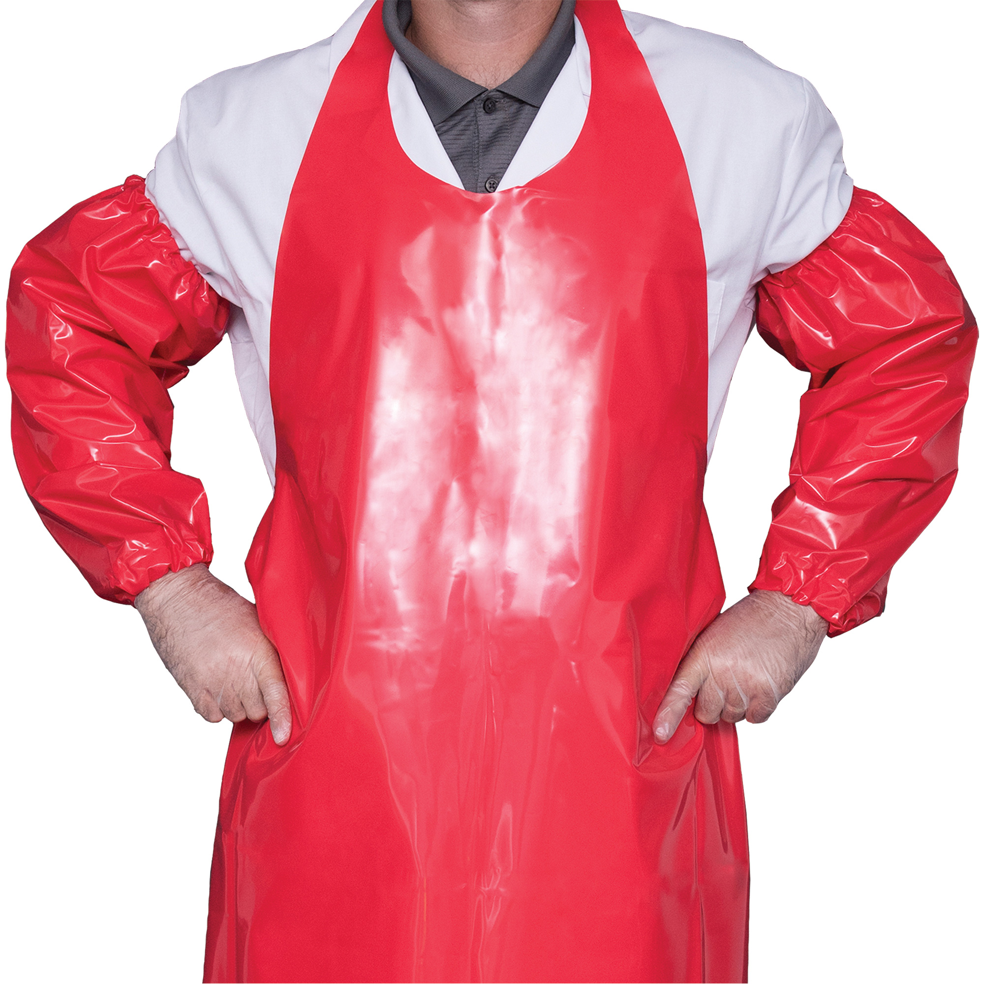 Manchettes Top Dog, 18", Polyuréthane, Rouge