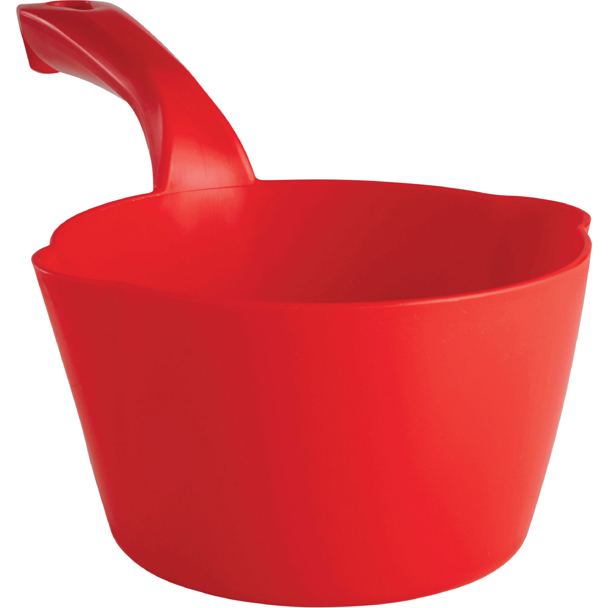 Pelle à main ronde, Plastique, Rouge, 32 oz
