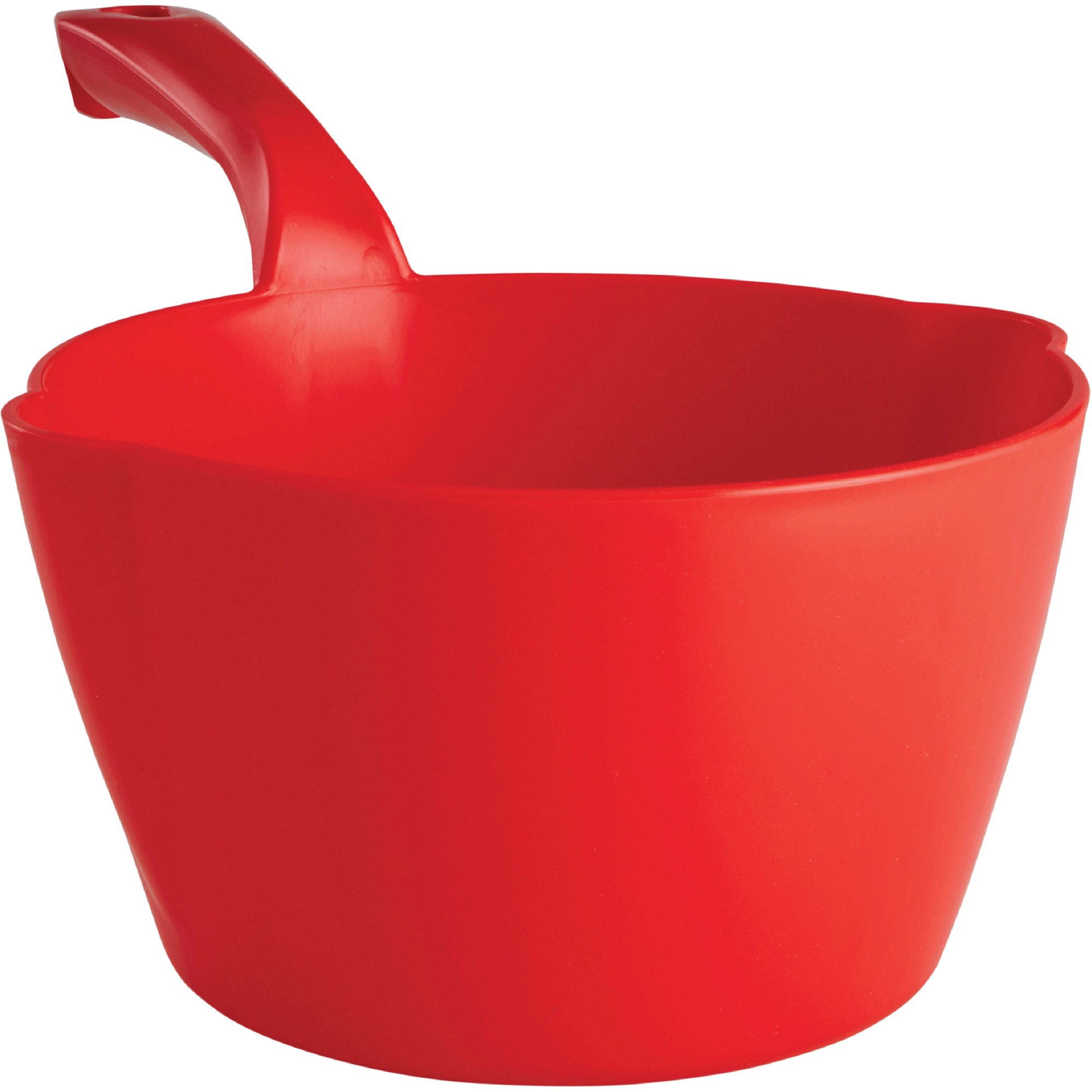 Pelle à main ronde, Plastique, Rouge, 64 oz
