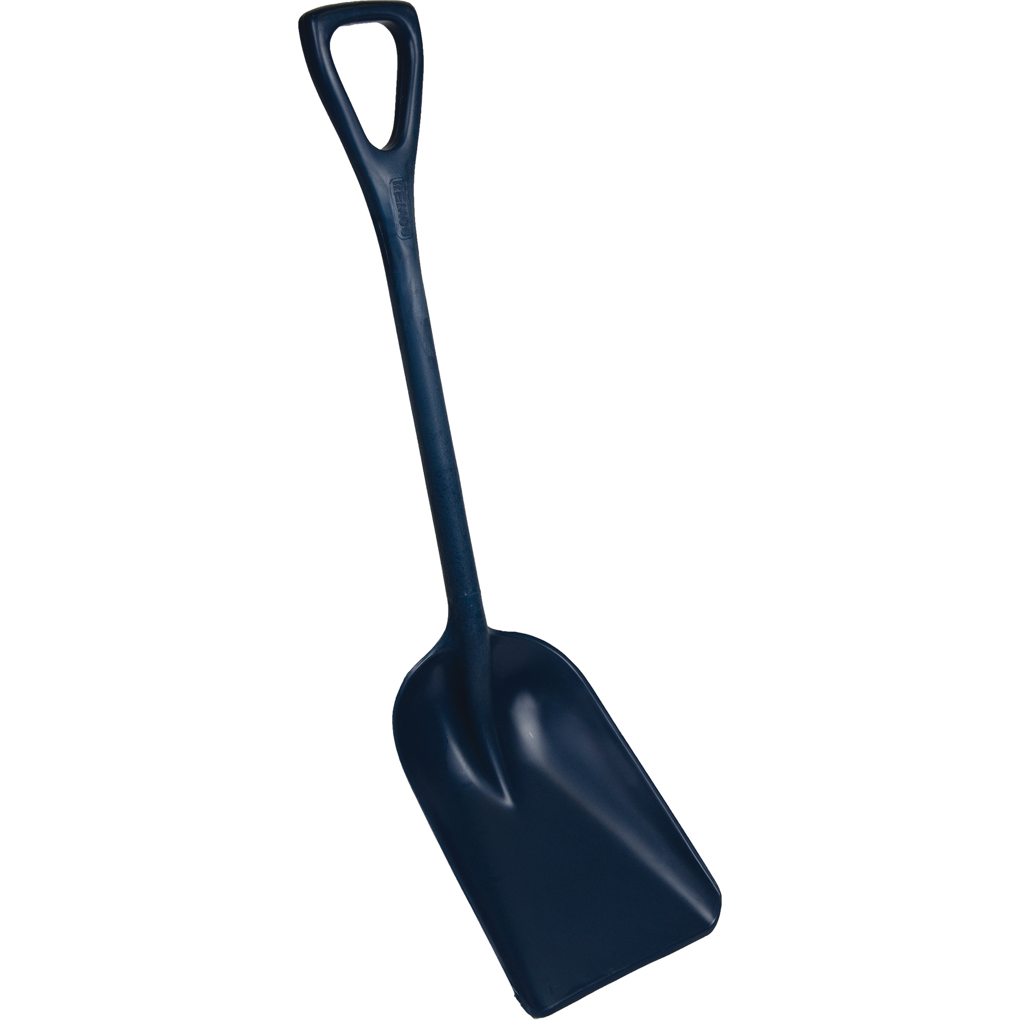 Pelle monobloc perceptible par détecteur de métal, Lame 10" x 14", Longueur de 37-1/2", Plastique, Bleu