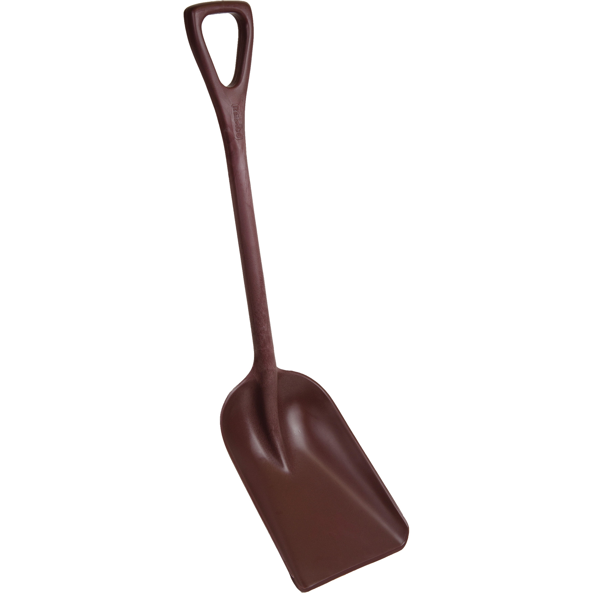 Pelle monobloc perceptible par détecteur de métal, Lame 10" x 14", Longueur de 37-1/2", Plastique, Rouge