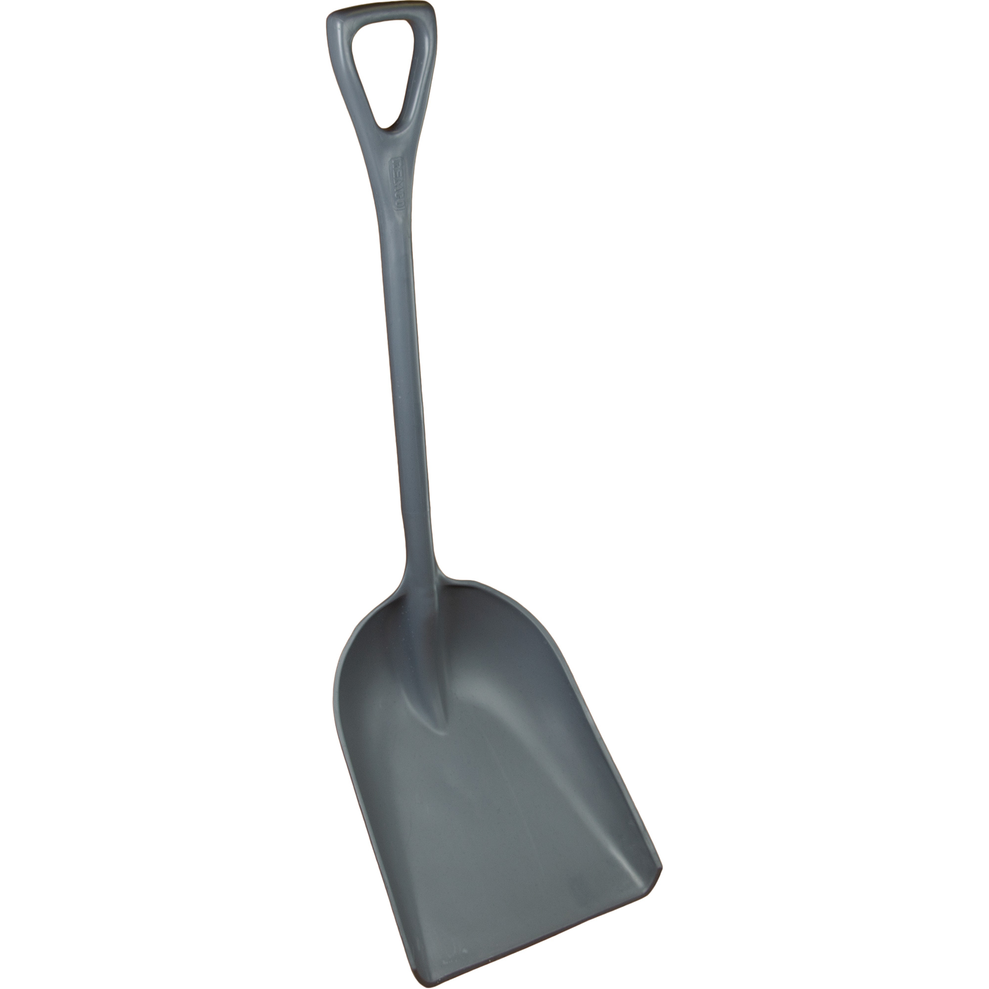 Pelle regranulée monopièce, Plastique, Lame Polypropylène, Manche en Prise en D, Longueur 25"