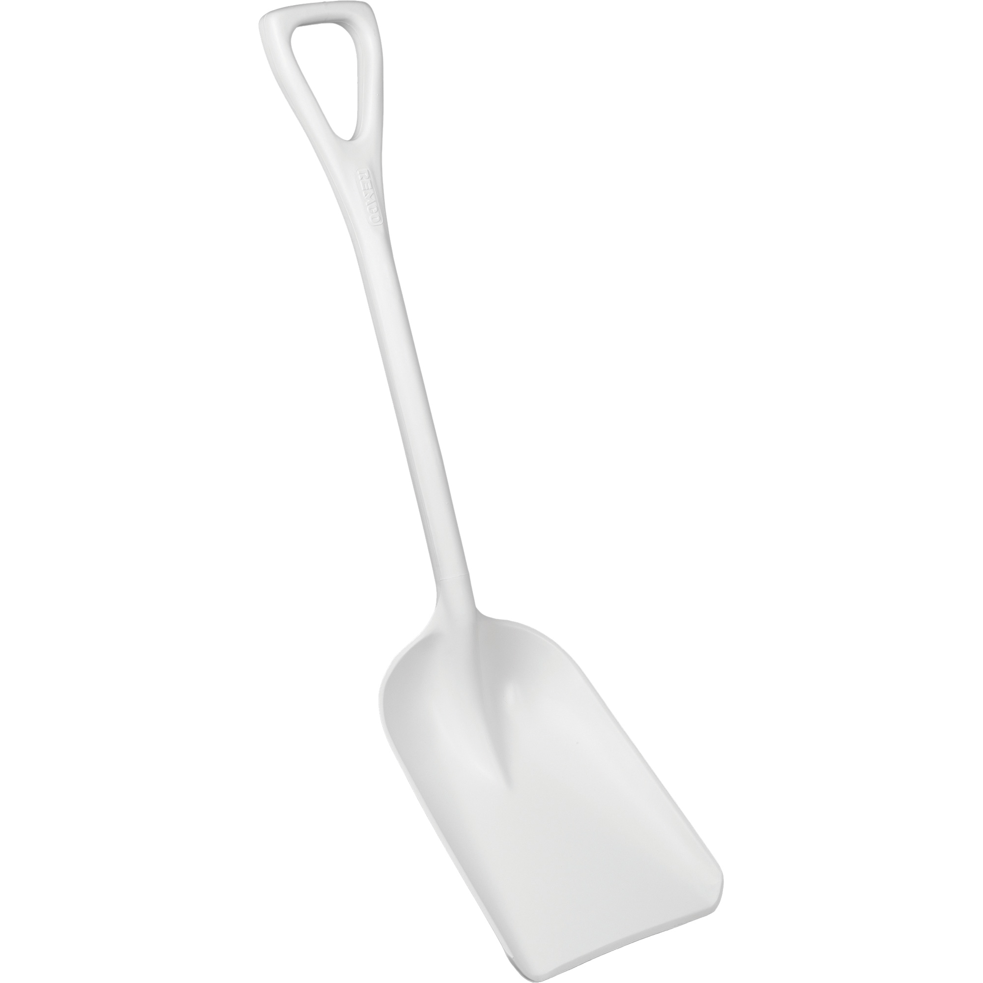 Pelles de sécurité - pelles hygiéniques (monopièce), Lame 10" x 14", Longueur de 37-1/2", Plastique, Blanc