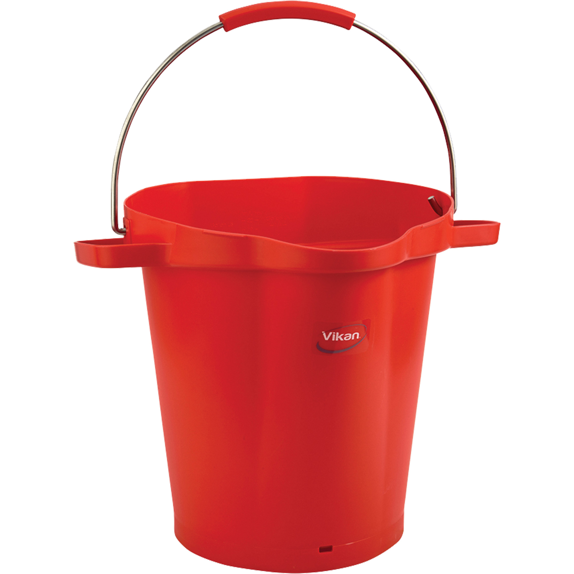 Seau hygiénique pour service alimentaire, Rouge, 5 gal. US