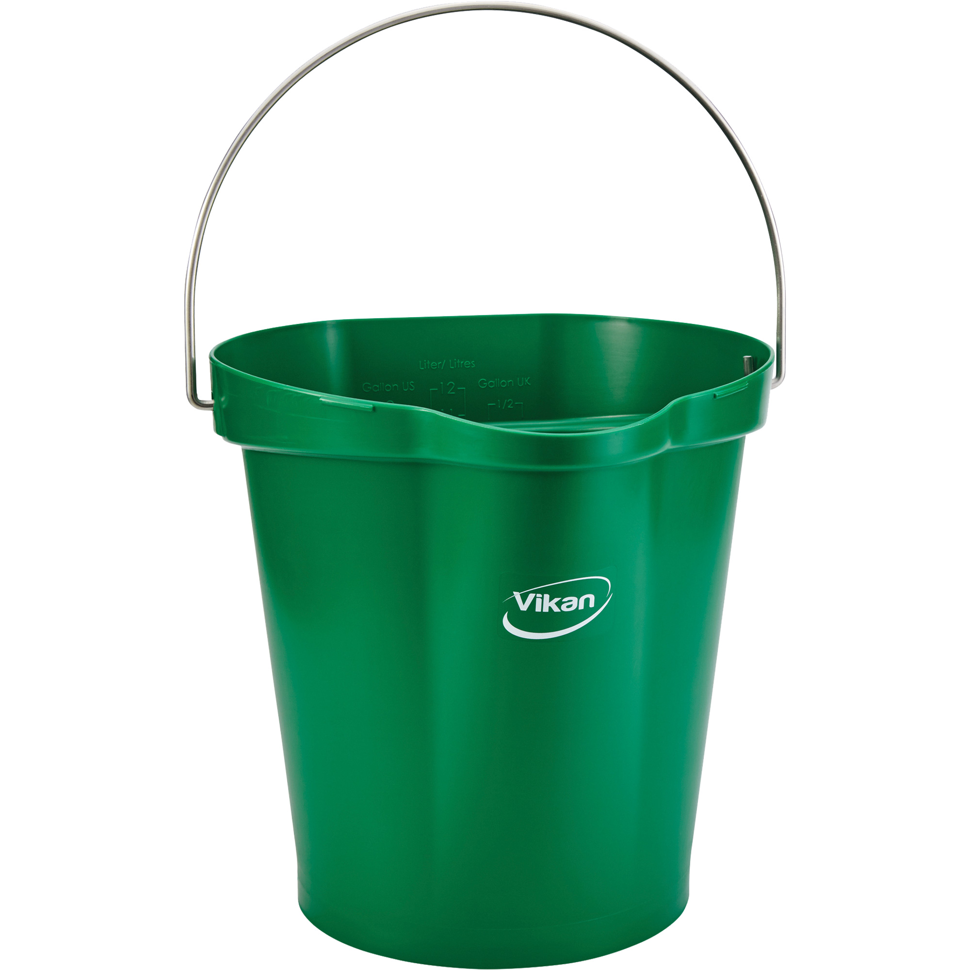 Seau pour l'hygiène des aliments, Vert, 3 gal. US
