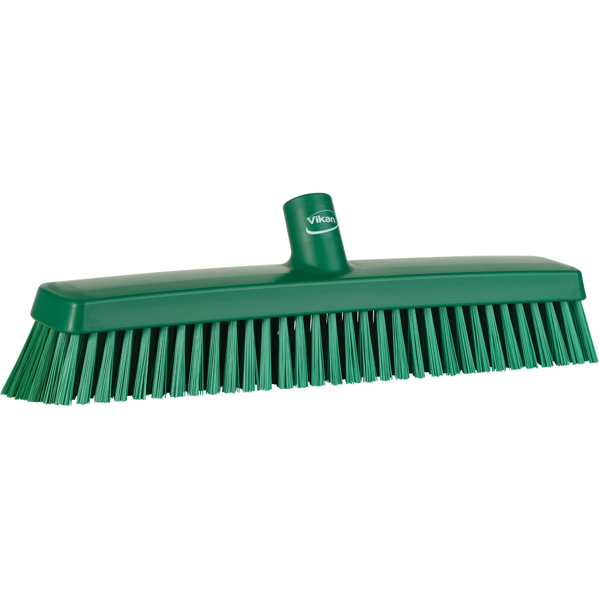 Tête de balai-brosse, Crins Fin/Ferme, 16-1/2", Polyester/Polypropylène, Vert