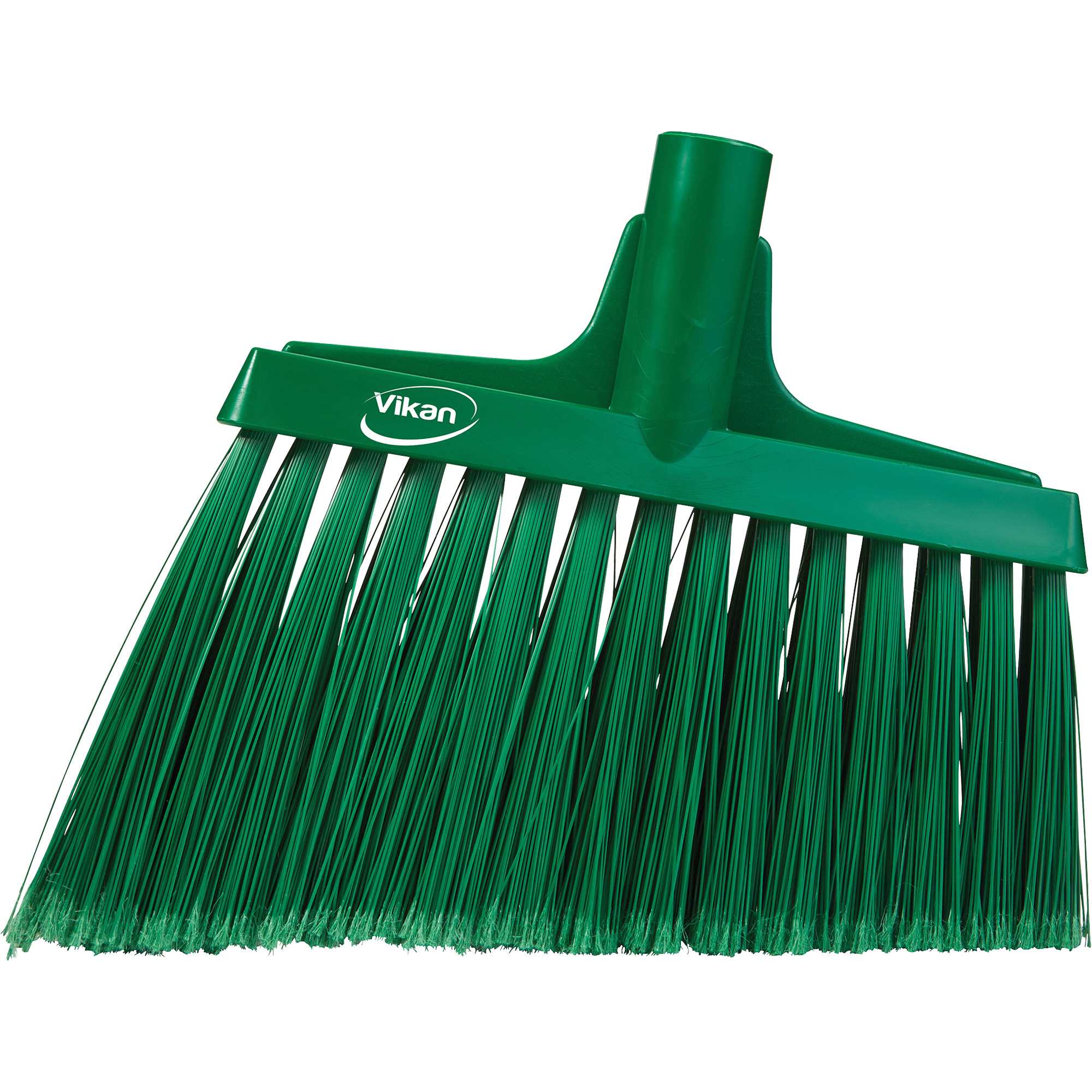 Tête de balai oblique, Crins À bout ouvrant, 11-1/2", Polyester, Vert