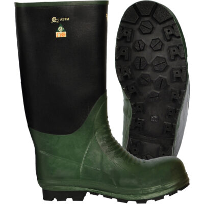 Bottes JourneymanMD, Caoutchouc, Embout Acier, Pointure 8, Semelle Résistant aux perforations