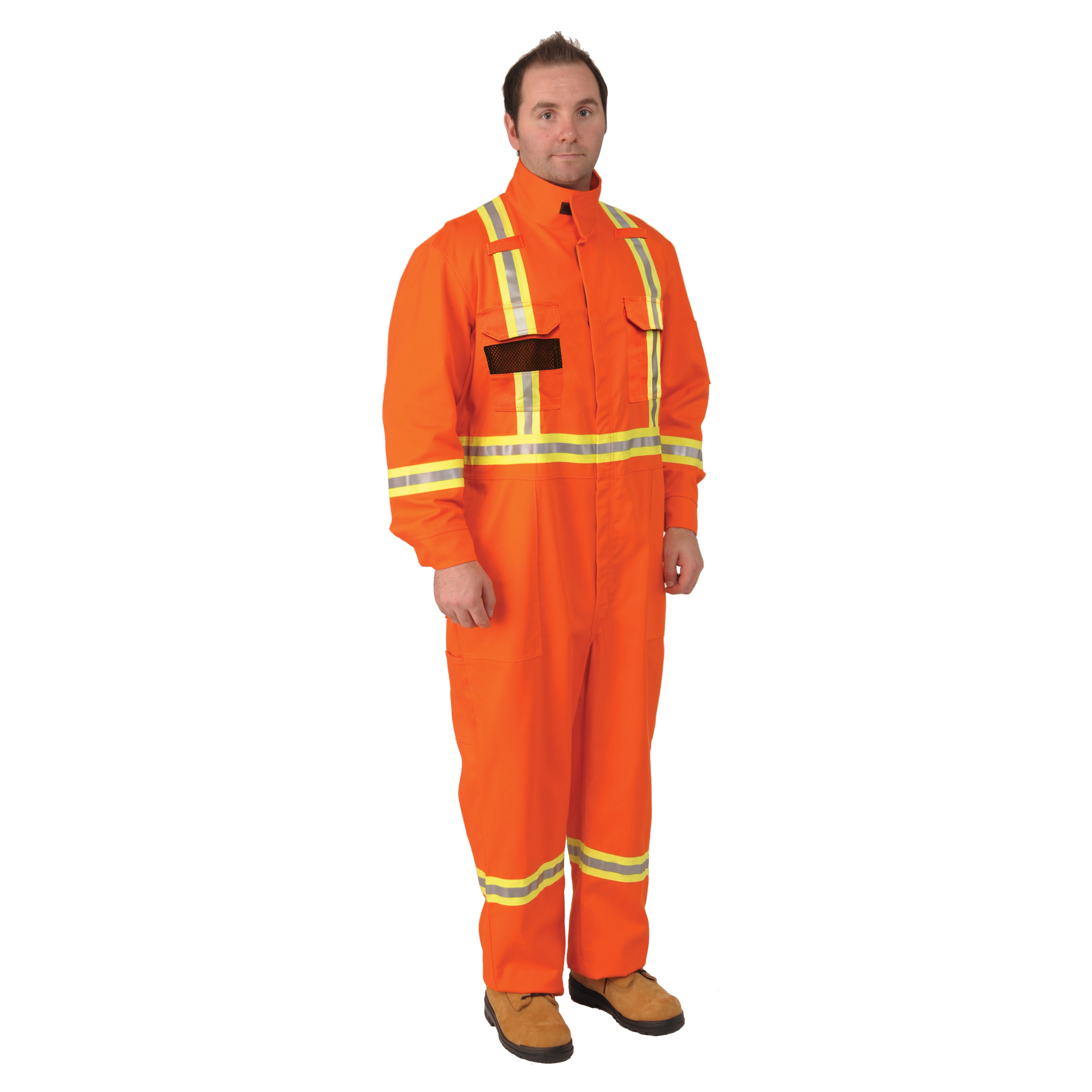 Combinaisons ignifuges à bandes Firewall FRMD, Taille Moyen, Orange
