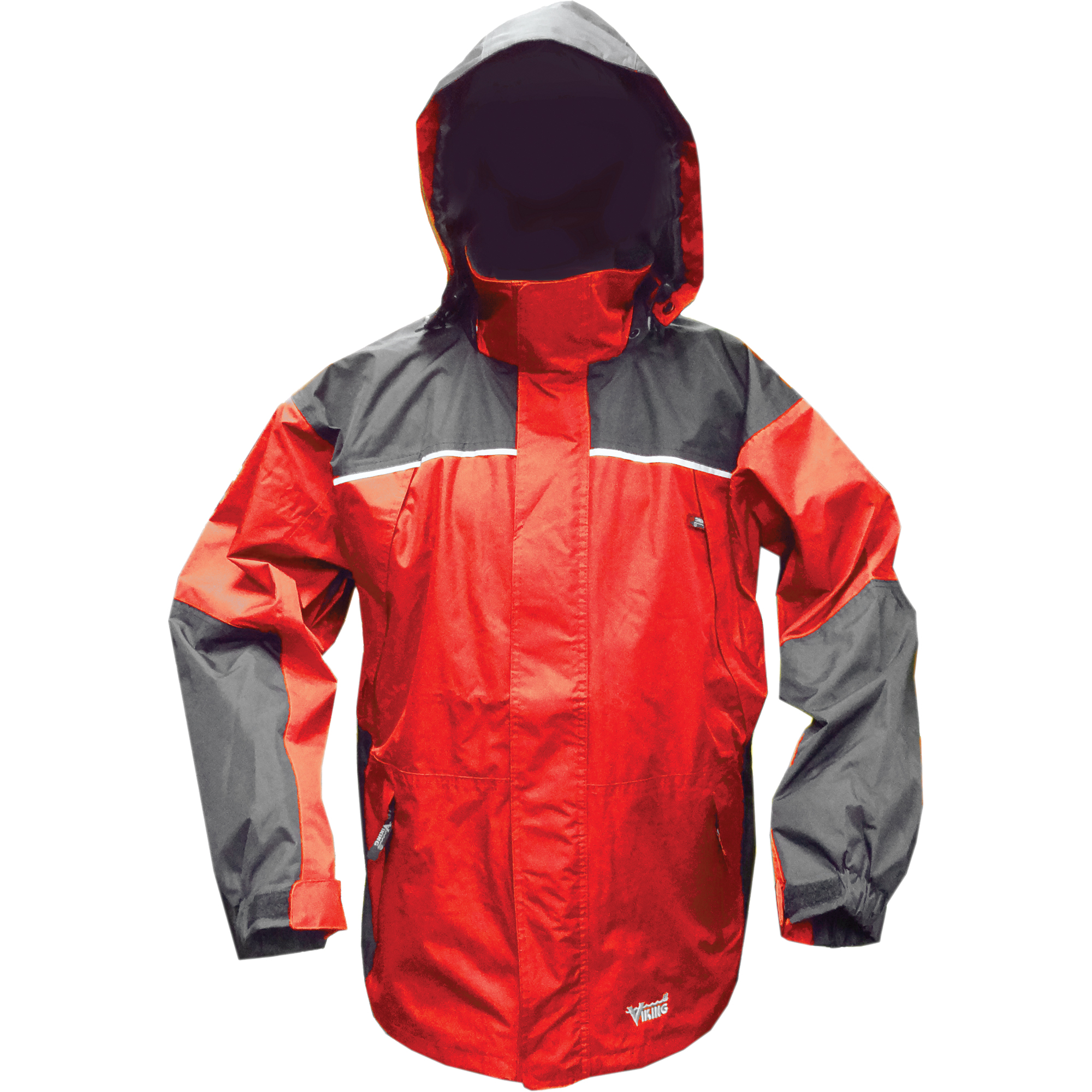 Manteaux d'extérieur imperméables Tempest, Polyester/PVC, 2T-Grand, Charbon/Rouge