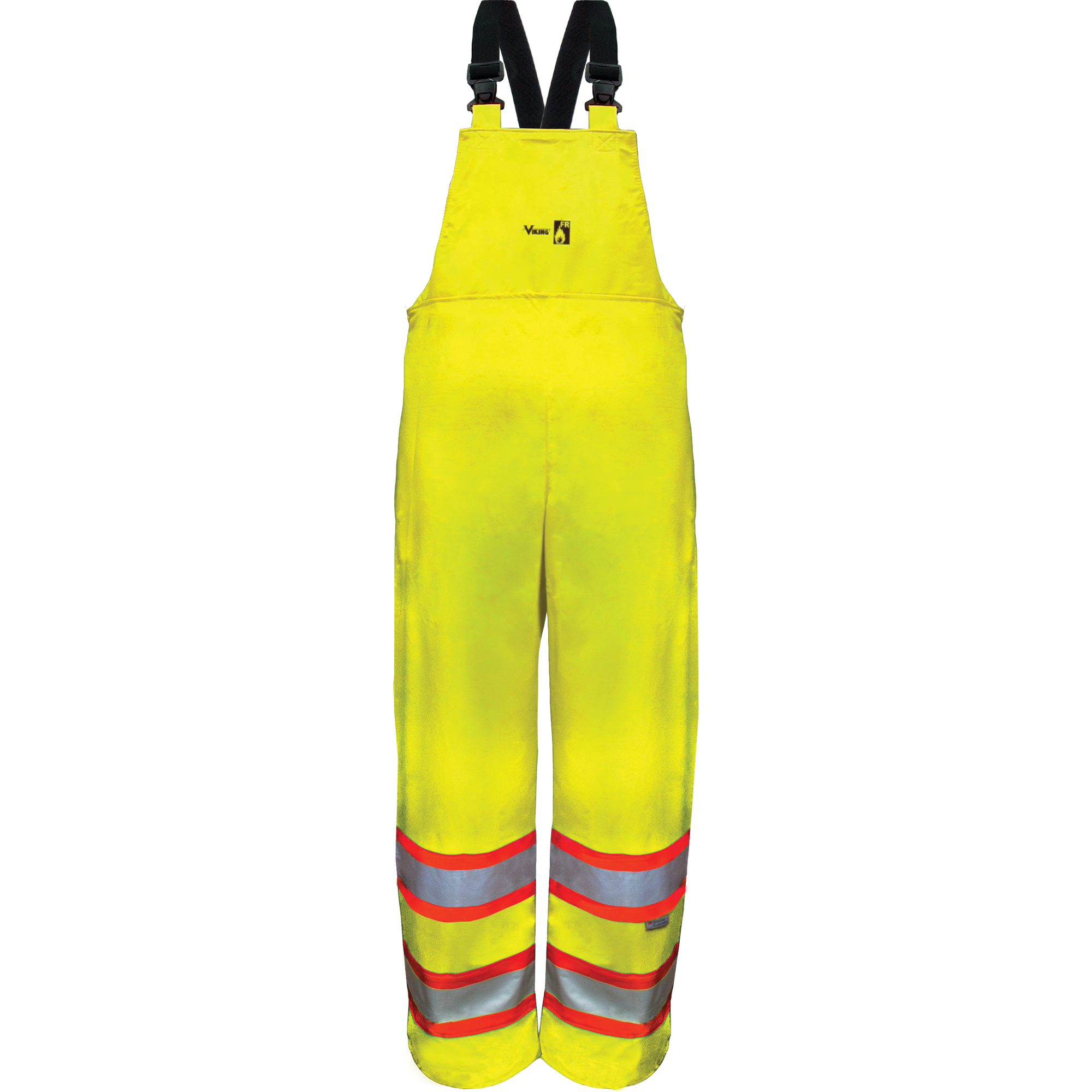 Pantalons à bavette de sécurité imperméables ignifuges haute visibilité en polyuréthane, 4T-Grand