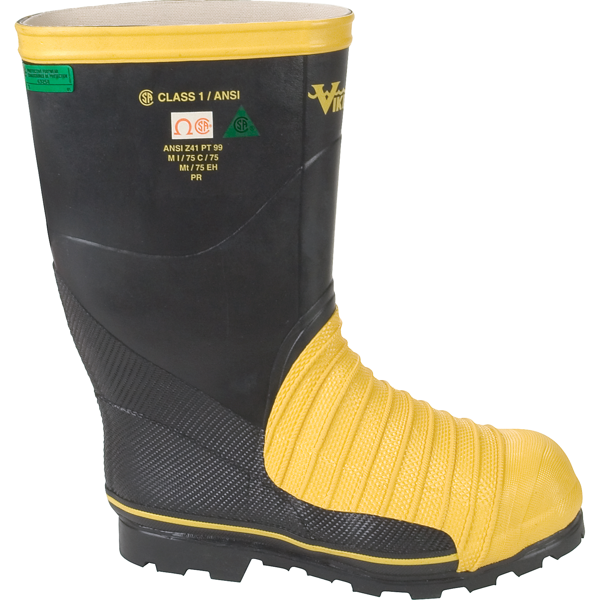 Bottes professionnelles Miner 49ER pour l'exploitation minière, Caoutchouc, Embout Acier, Pointure 10
