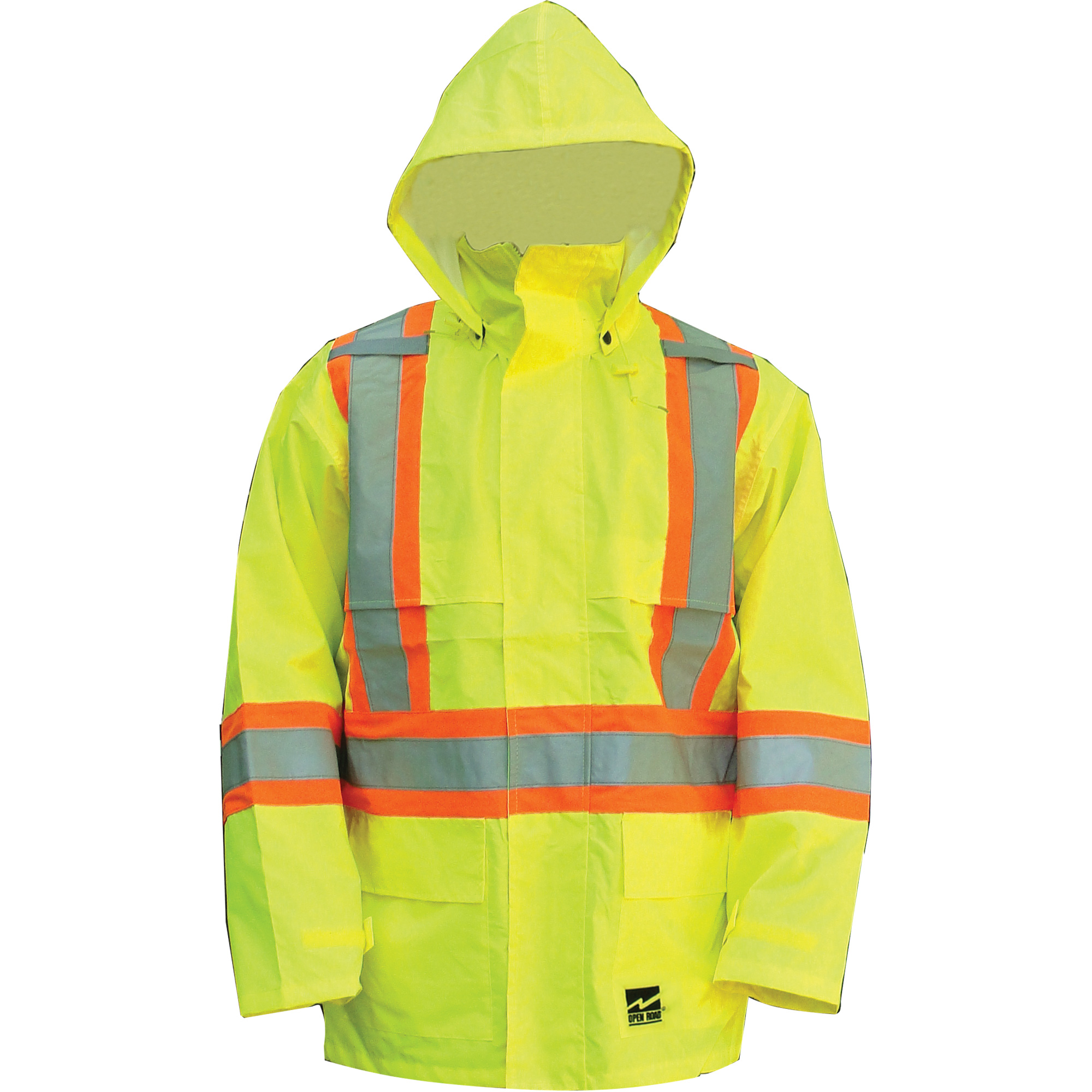 Manteau Open Road, Polyester/Polyuréthane, Jaune lime haute visibilité, 2T-Grand