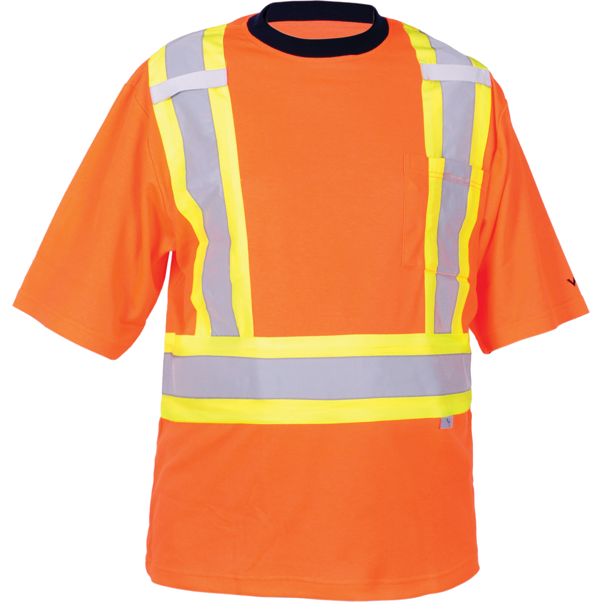 T-shirt de sécurité, Polyester, T-Grand, Orange haute visibilité