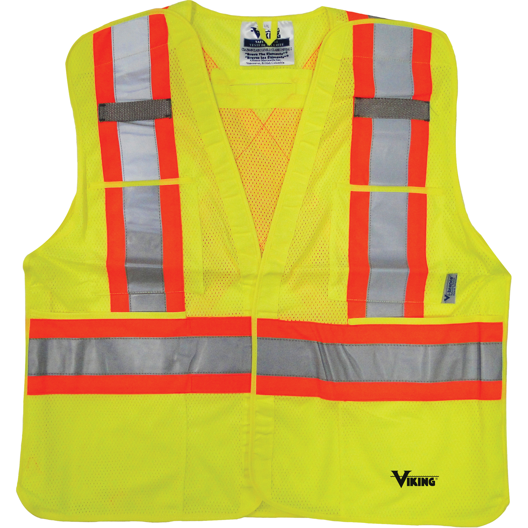 Veste de sécurité, Jaune lime haute visibilité, Moyen/Petit, Polyester