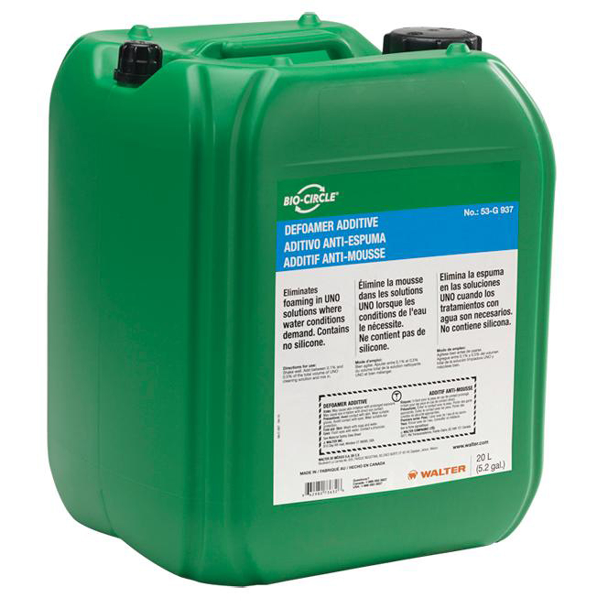 Additif antimousse, 20 L, Seau