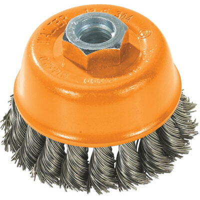 Brosse-boisseau, 3" dia. x 5/8"-11 arbre