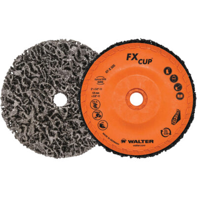 Brosse-boisseau FXMC, 4-1/2" dia., Oxyde d'aluminium