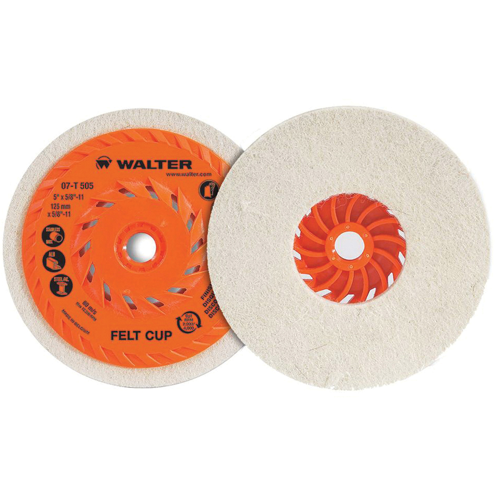 Brosse de polissage, 5" dia.