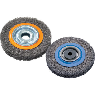 Brosse rotative, 4" dia., Fils 0,118", Arbre 1/2"