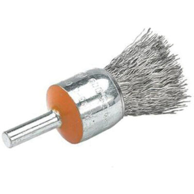 Brosses montées à fils crêpés, 1/2", Fils 0,01", Tige 1/4"