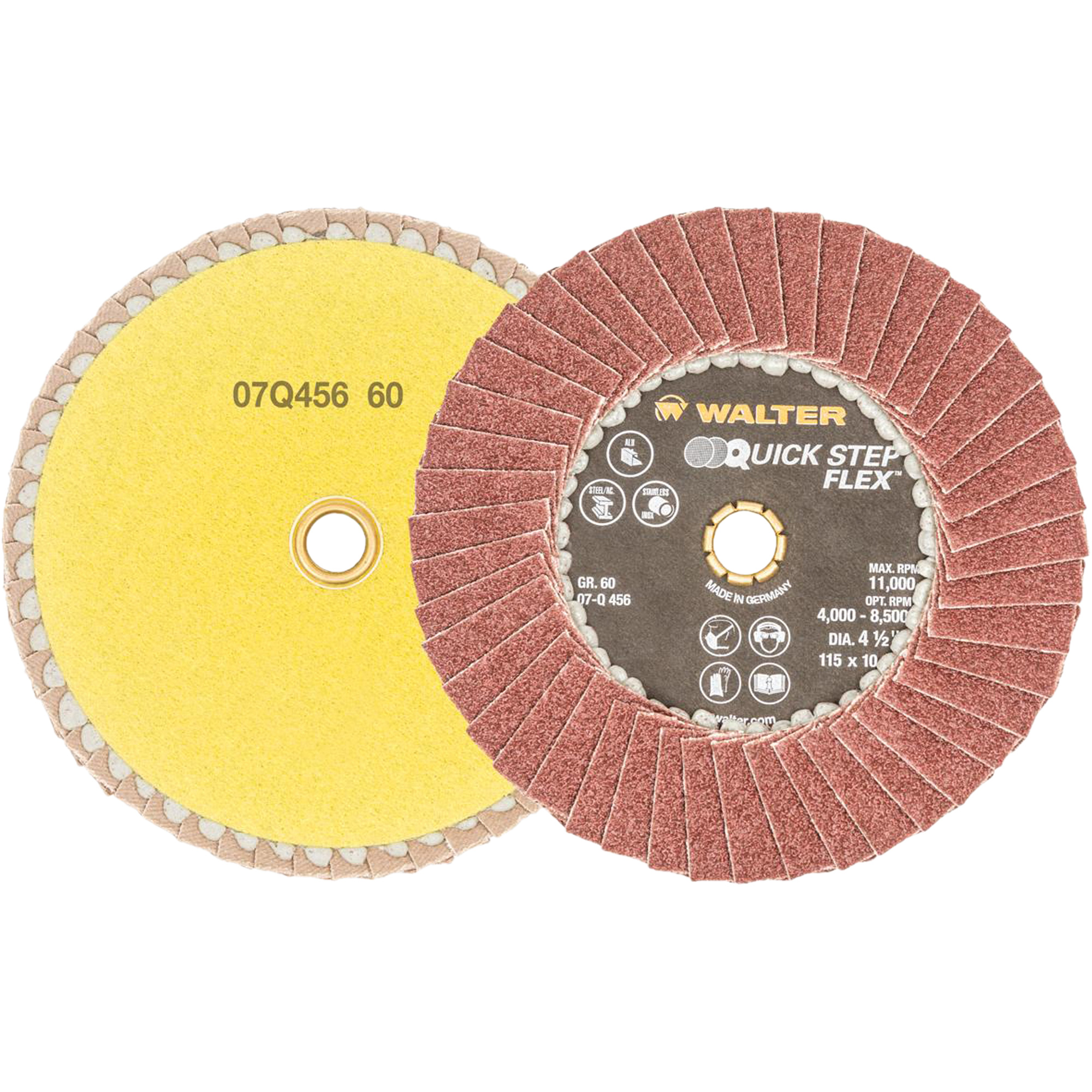 DISQ BLENDER QS 4-1/2 GR60, 4-1/2" x Type 29, Grain 60, Oxyde d'aluminium