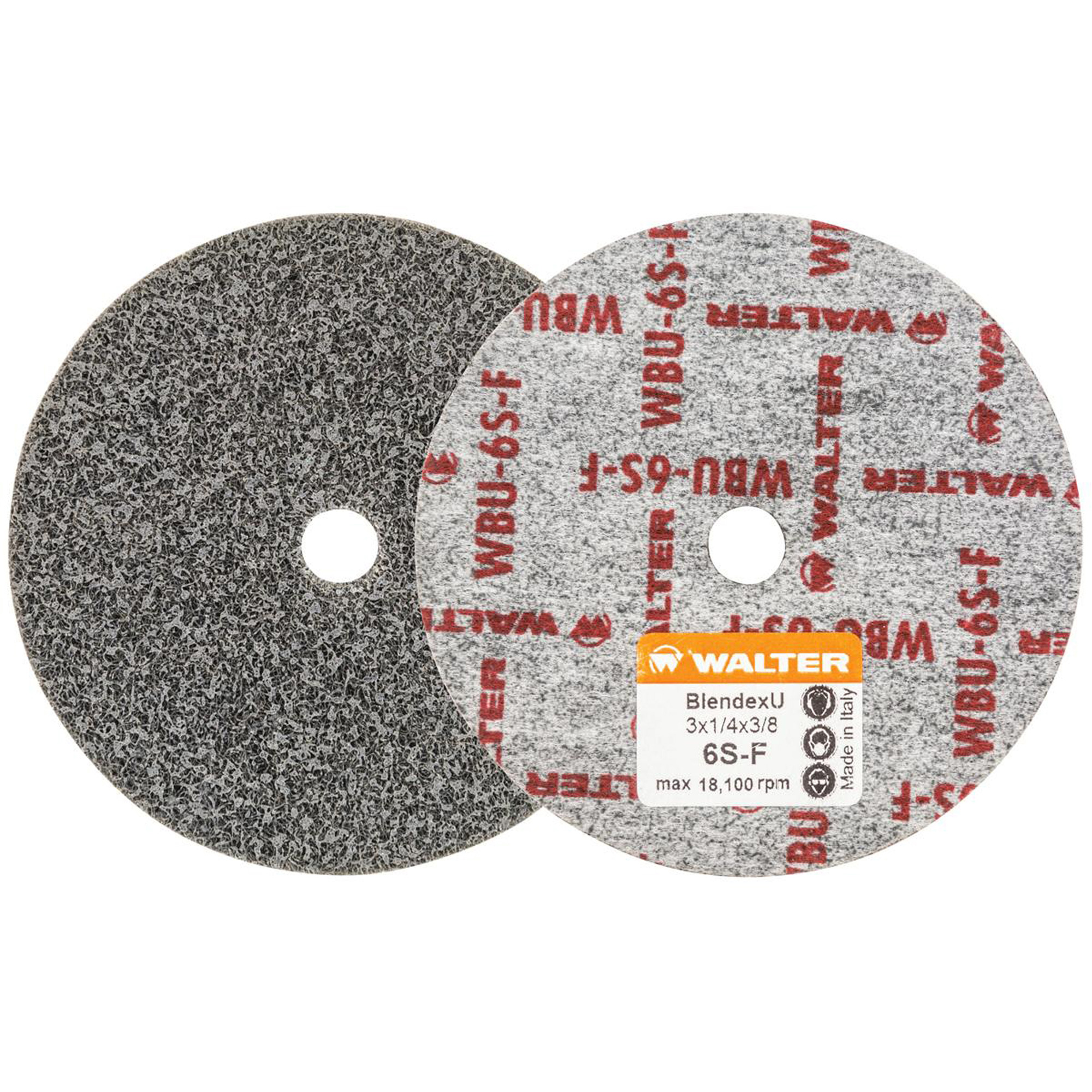 Disque de finition Blendex UMC, 3" dia., Grain 6SF, Carbure de silicium