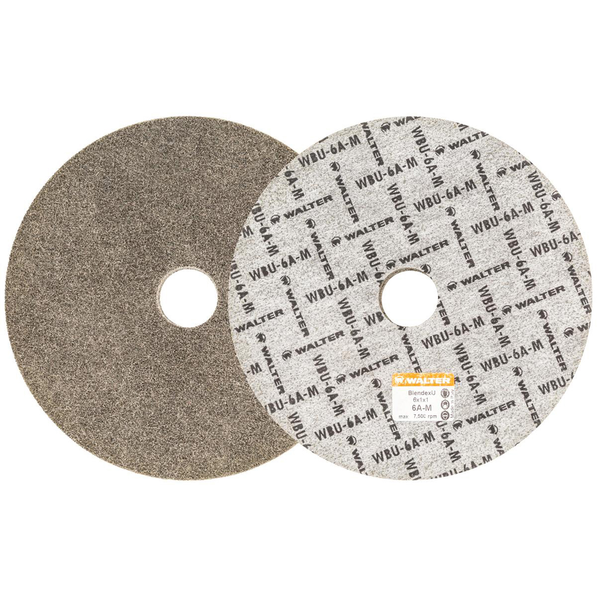 Disque de finition Blendex UMC, 6" dia., Grain 6AM, Carbure de silicium