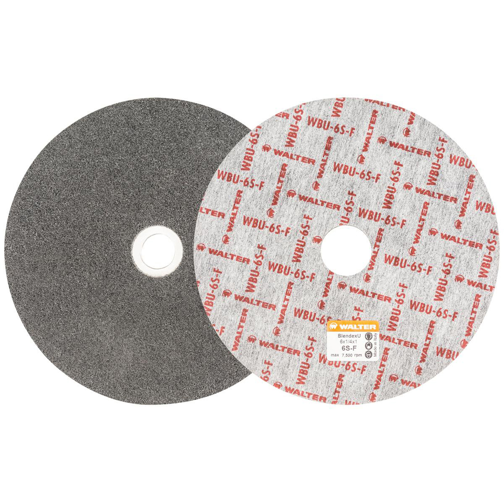 Disque de finition Blendex UMC, 6" dia., Grain 6SF, Carbure de silicium