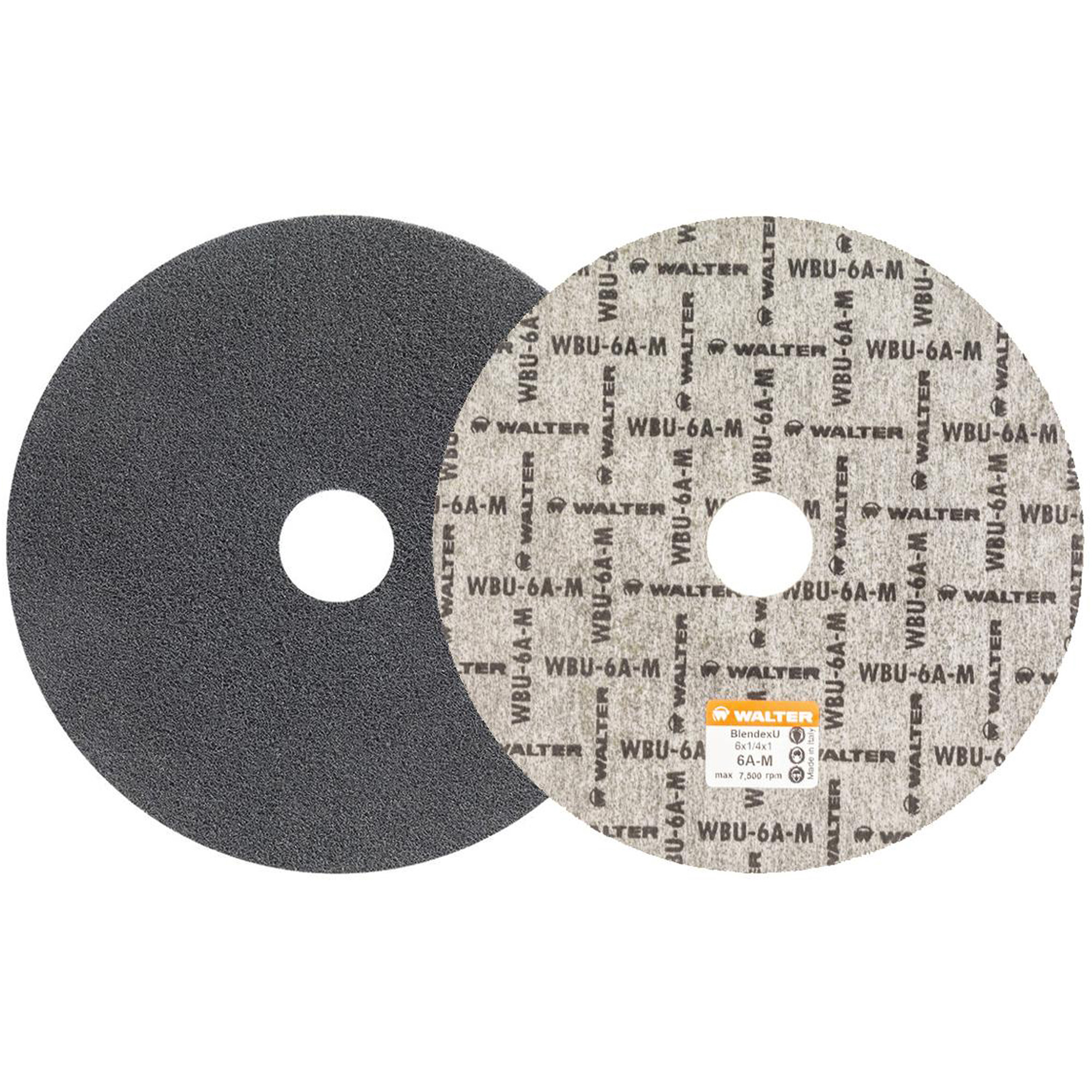 Disque de finition Blendex UMC, 6" dia., Grain 6AM, Carbure de silicium