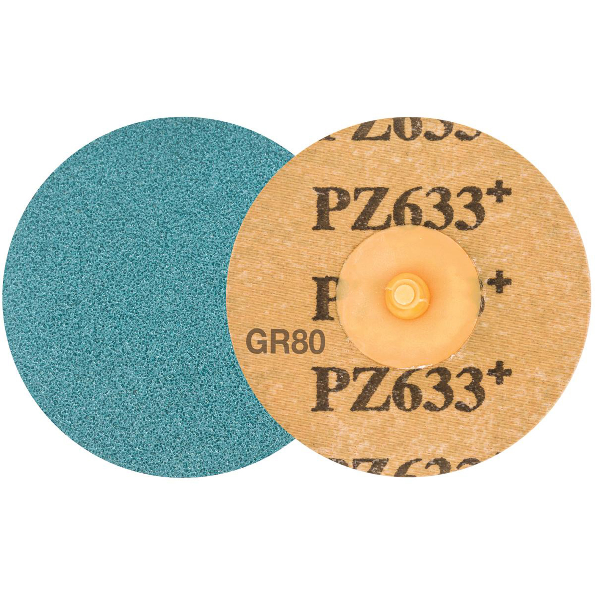 Disque de ponçage TWISTMC TOPCUTMC, 3" dia., Grain 80, Zirconium