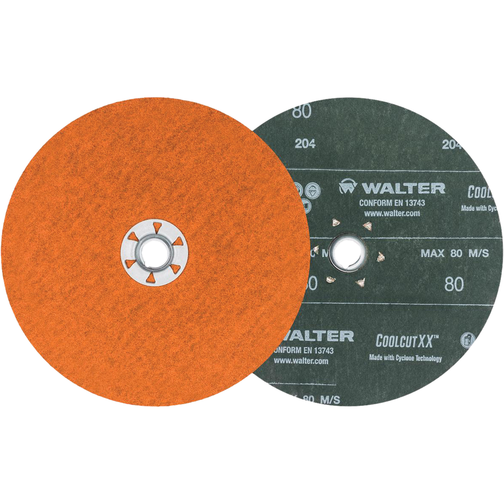 Disque de sablage Coolcut XXMC, 7" dia., Grain 80, Céramique