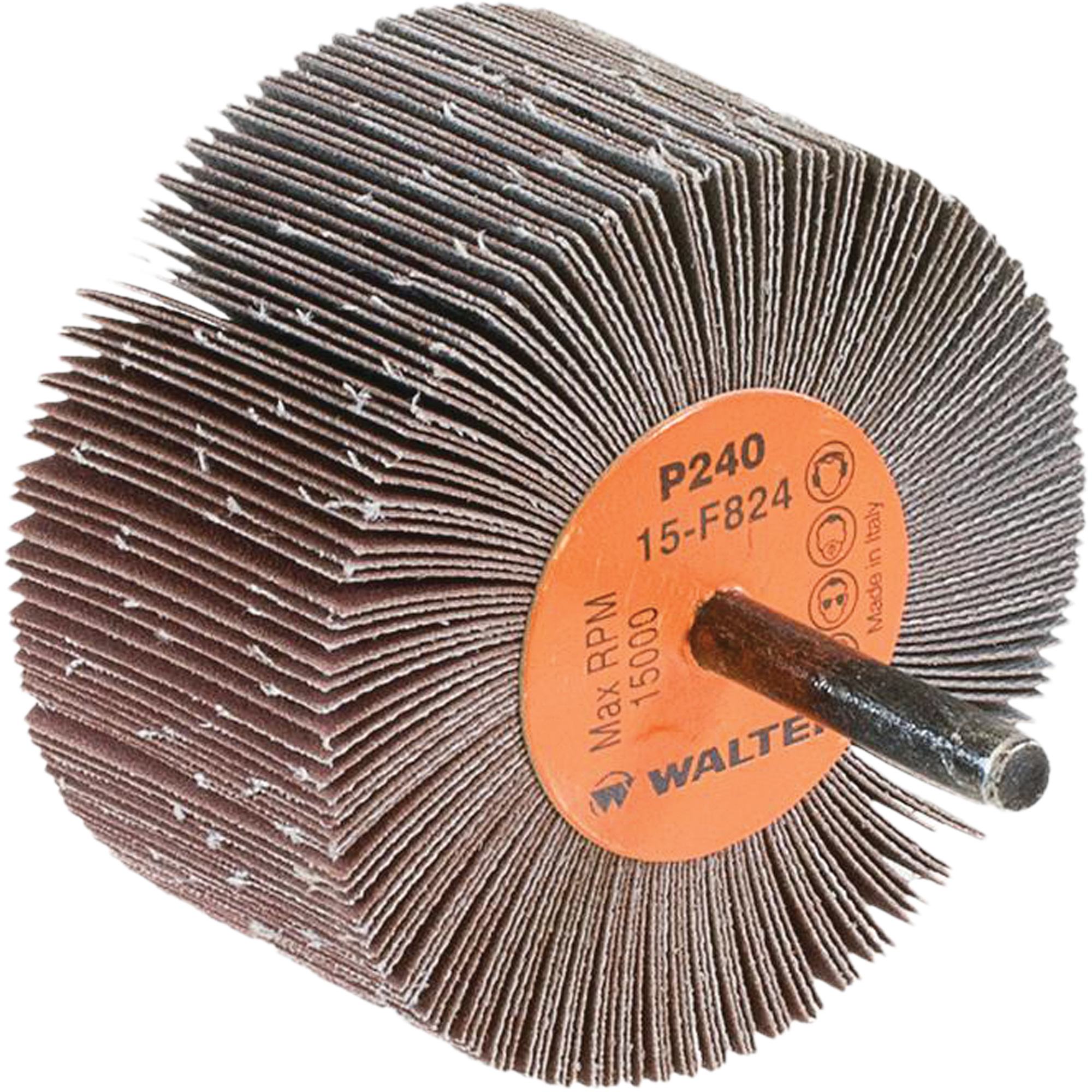Disques à lamelles - Meules à lamelles CoolcutMC, Oxyde d'aluminium, Grain 240, 3" x 1-1/2" x 1/4"