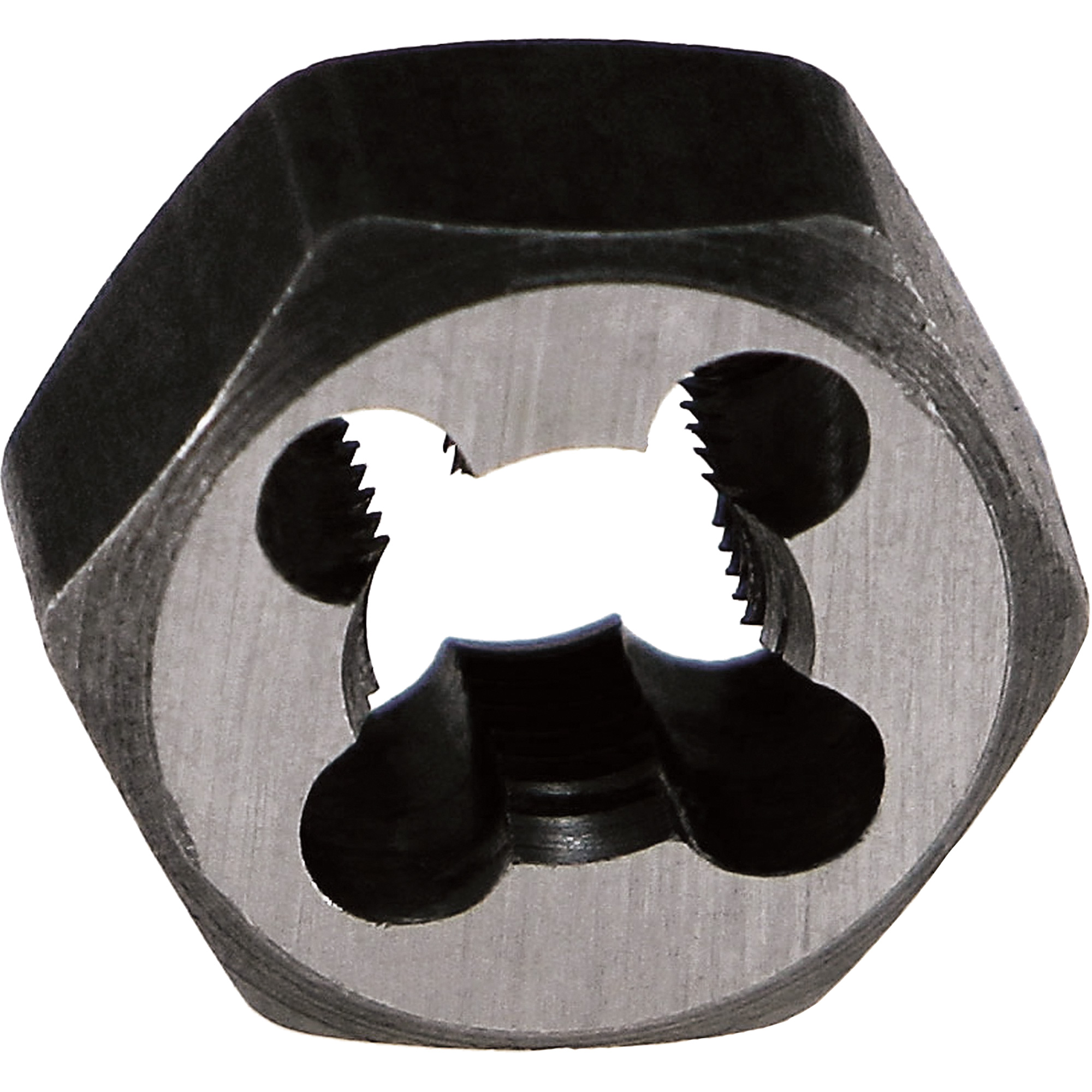Filière hexagonale à refileter DrillcoMD, dia. 19/32", Filet de 1/4"-20, Acier au carbone