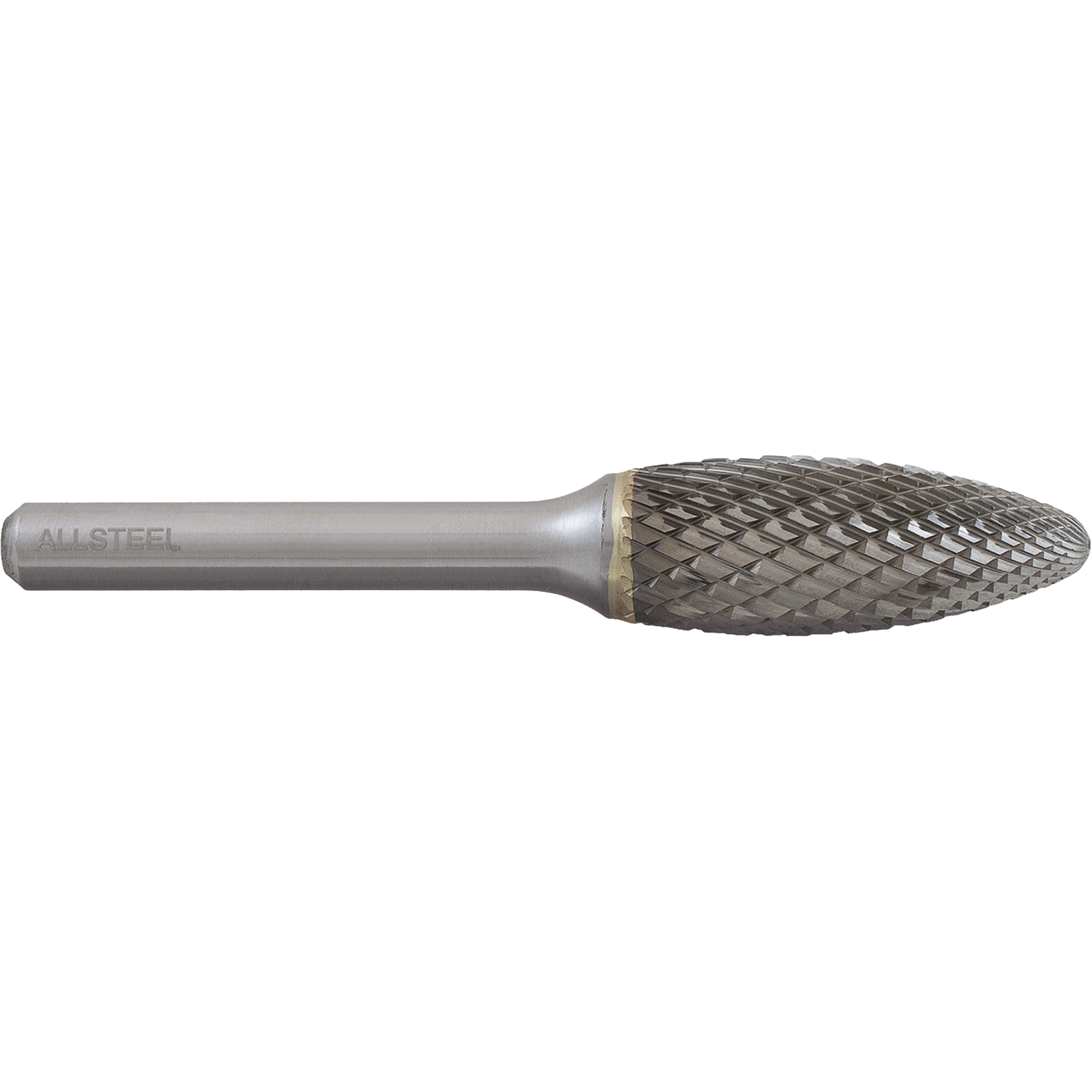 Fraise au carbure en forme de flamme AllSteelMC, SH-5, 1/2" dia., 1/4" Tige, 1-1/4" Prof. de la coupe