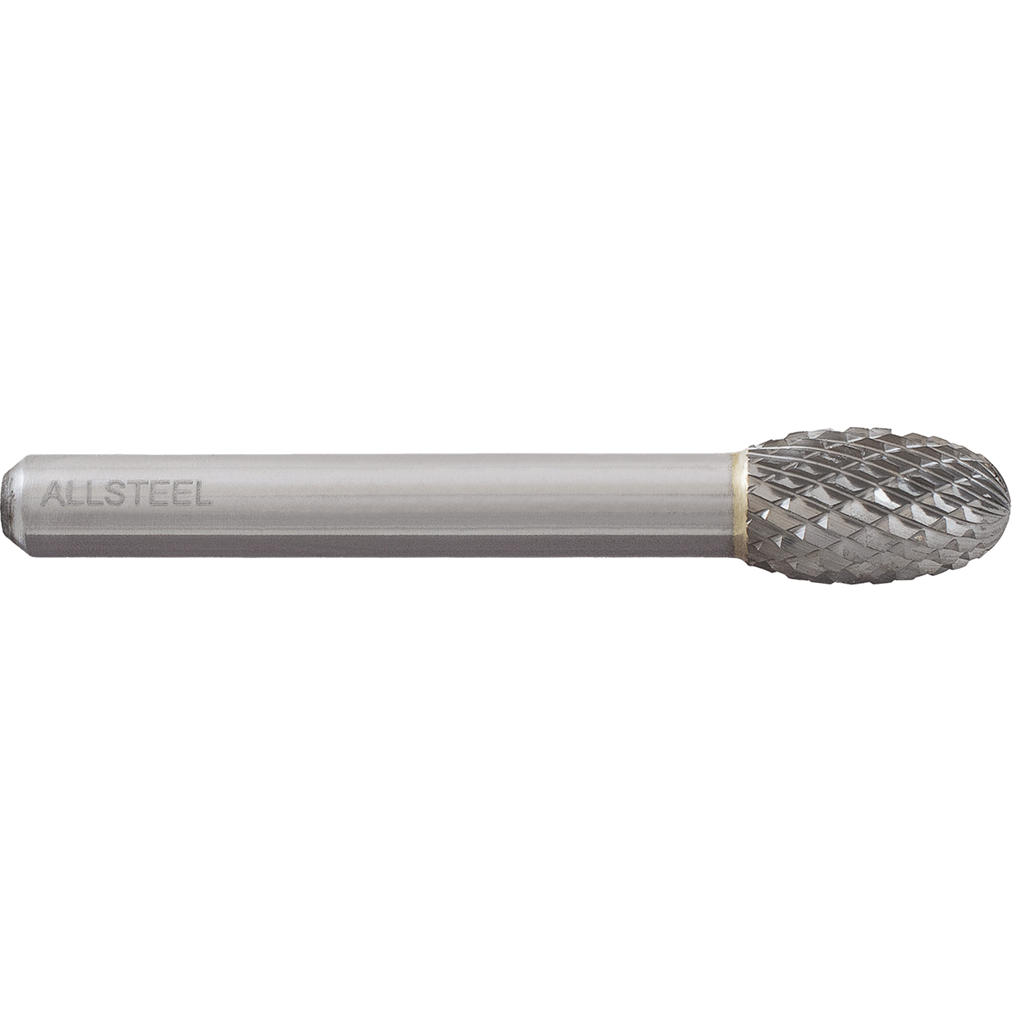 Fraise au carbure ovoïde AllSteelMC, SE-3, 3/8" dia., 1/4" Tige, 5/8" Prof. de la coupe