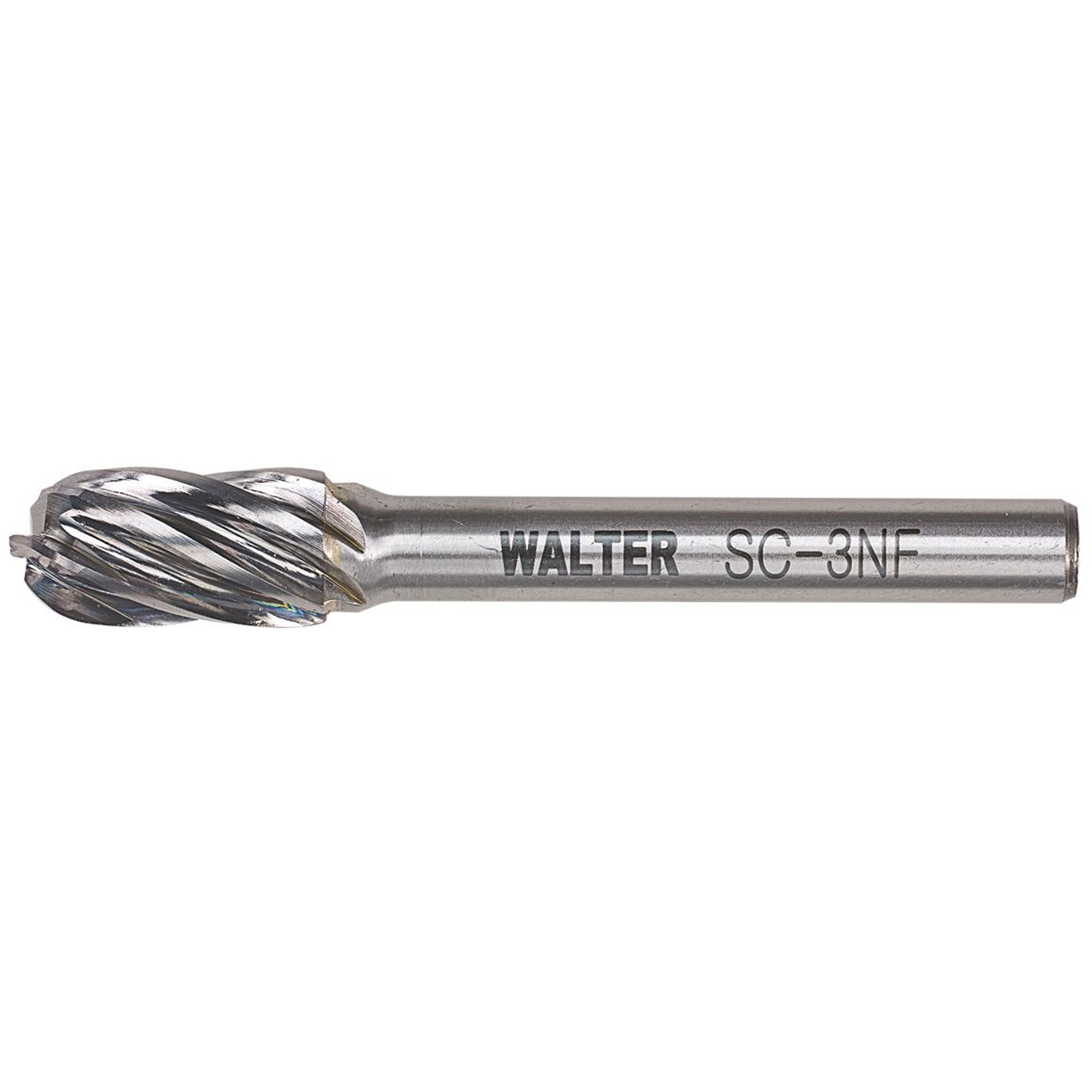 Fraise double au carbure avec tige cylindrique à pointe ronde, 1/2" dia., 1" profondeur de la coupe