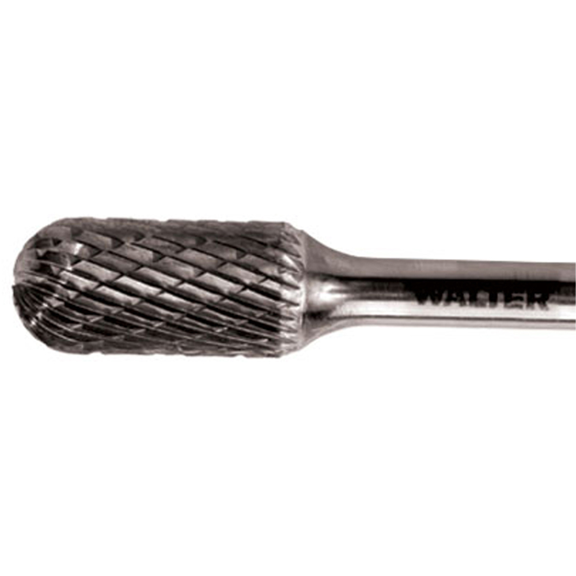 Fraise double au carbure avec tige cylindrique à pointe ronde, 1/2" dia., 1" profondeur de la coupe