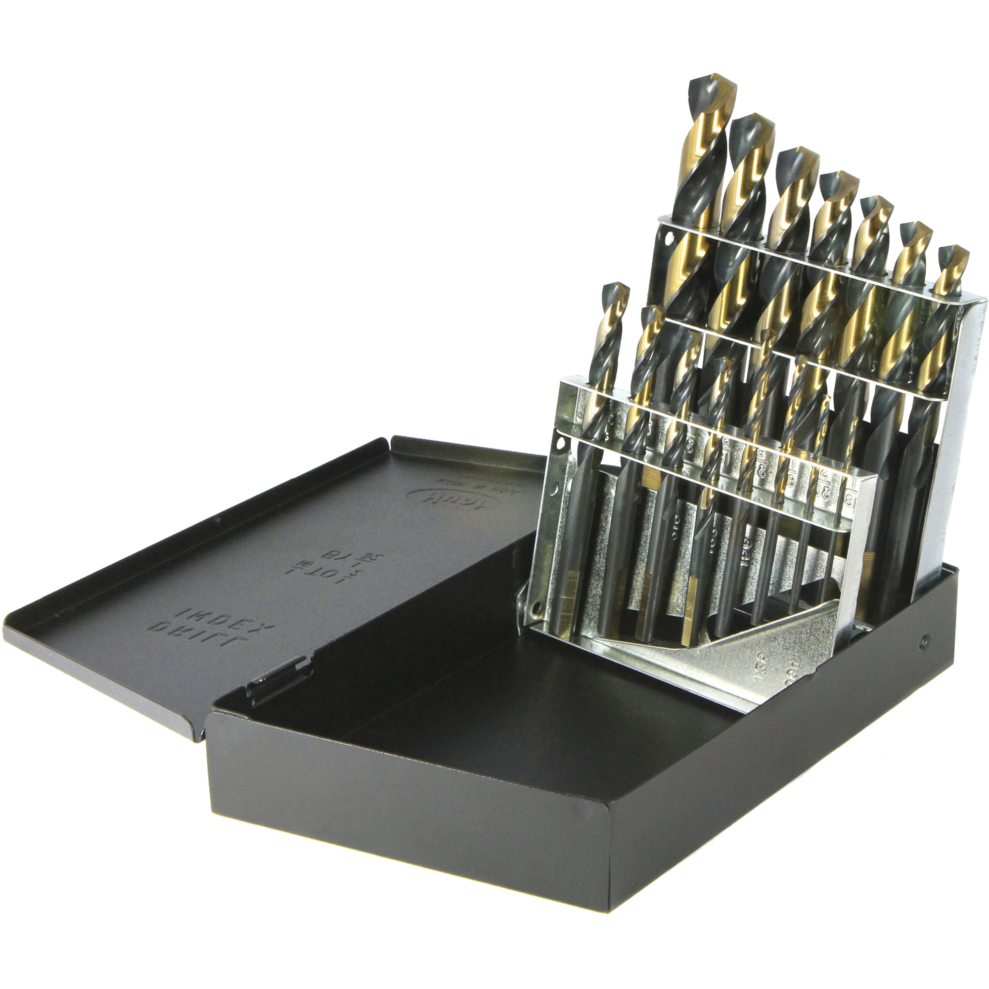 Jeu de foret de mécanicien à usage intensif Nitro DrillcoMD, 15 morceaux, Acier rapide