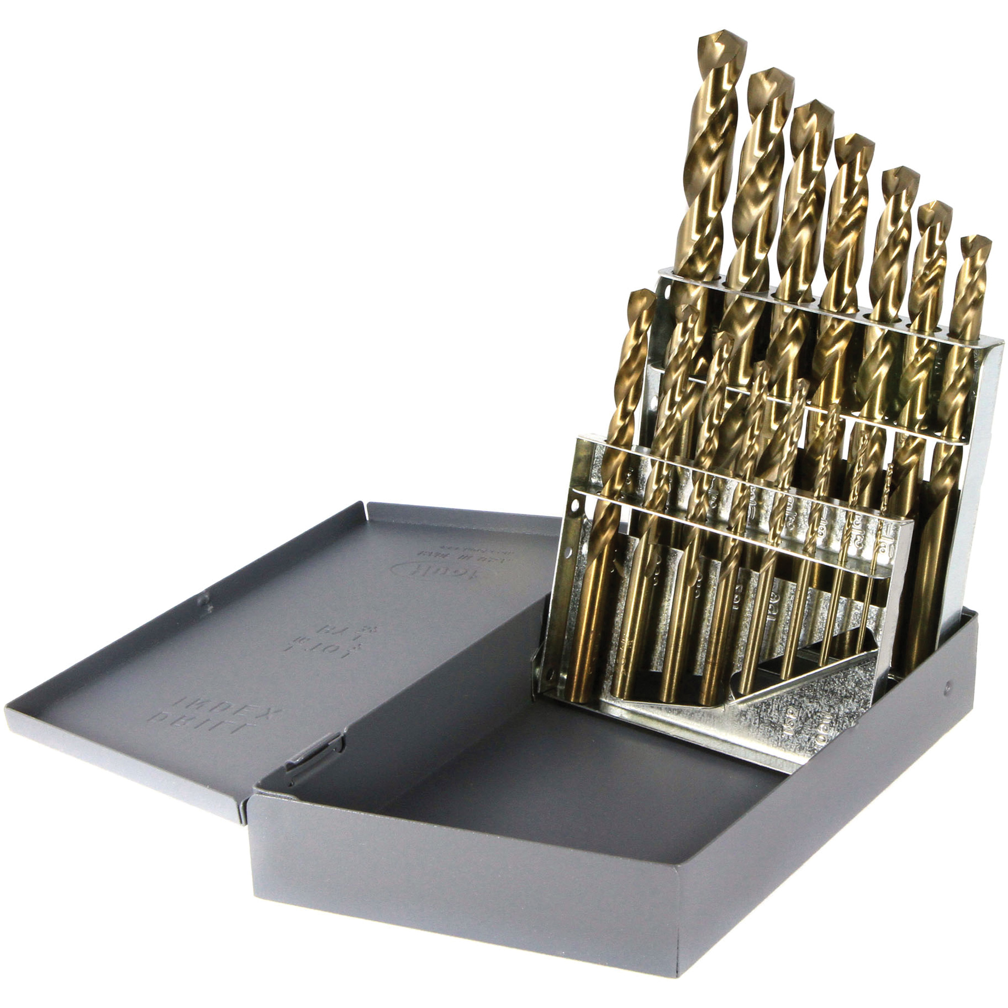 Jeu de forets courts à usage intensif DrillcoMD, 15 morceaux, Cobalt