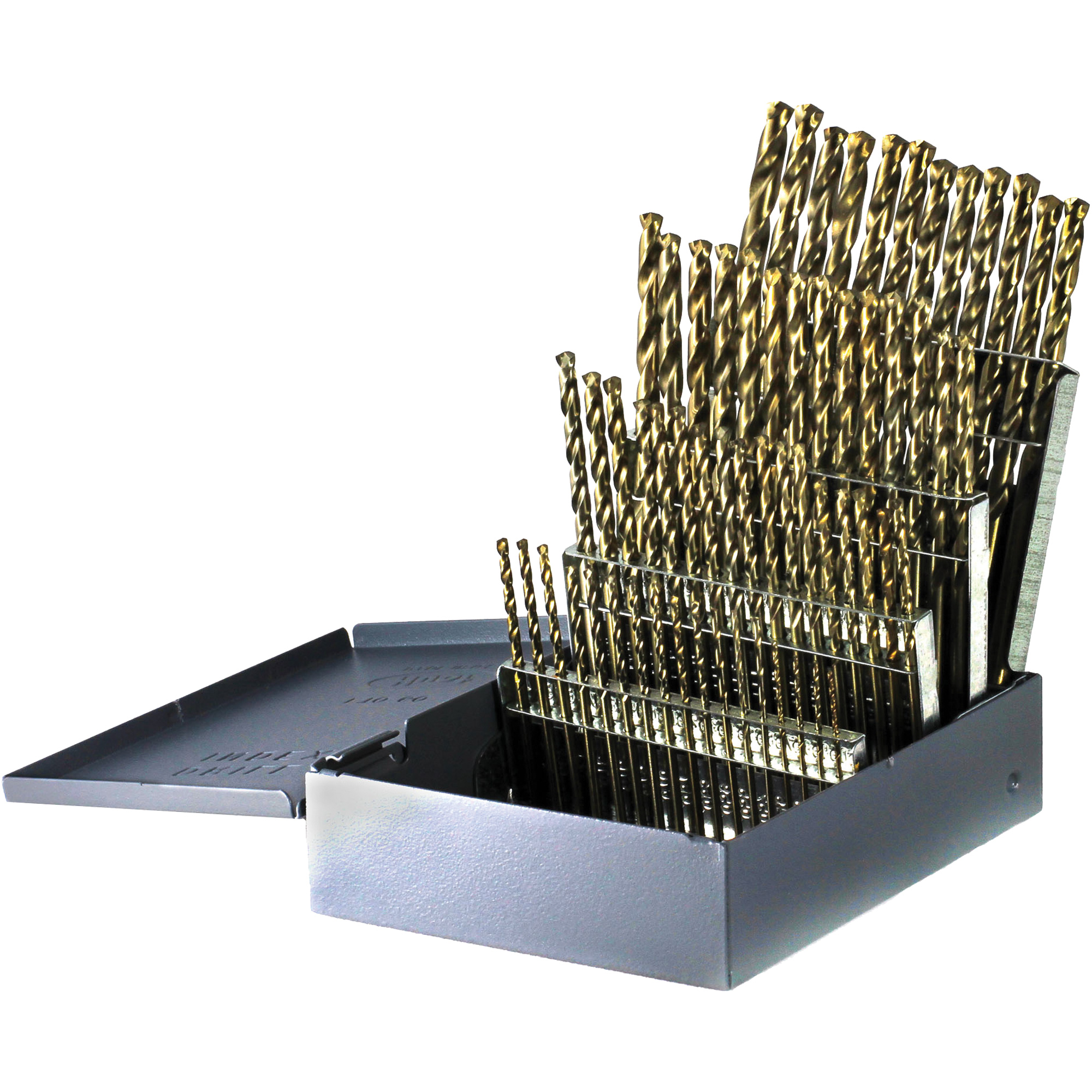 Jeu de forets courts à usage intensif DrillcoMD, 60 morceaux, Cobalt
