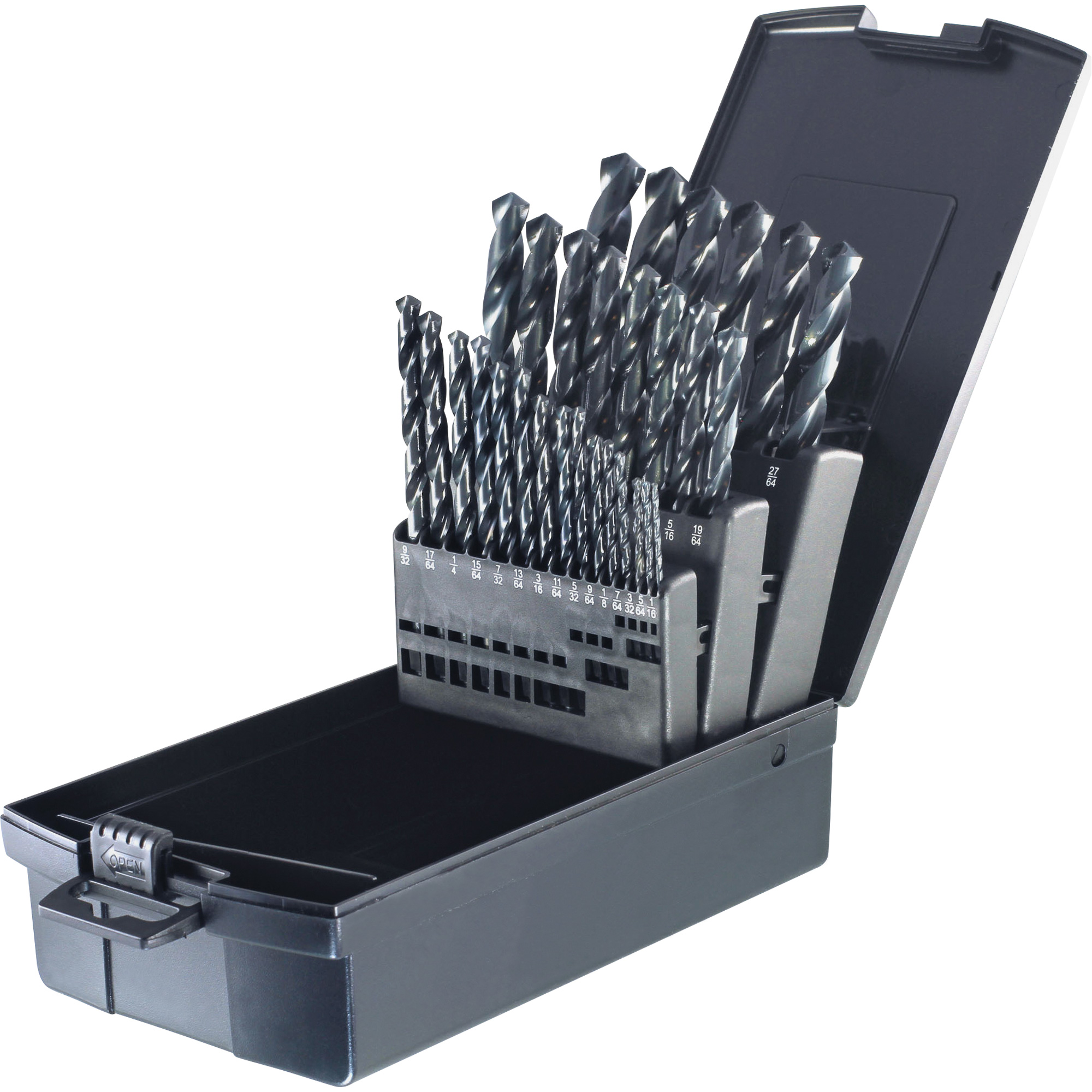 Jeu de forets courts DrillcoMD, 29 morceaux, Acier rapide