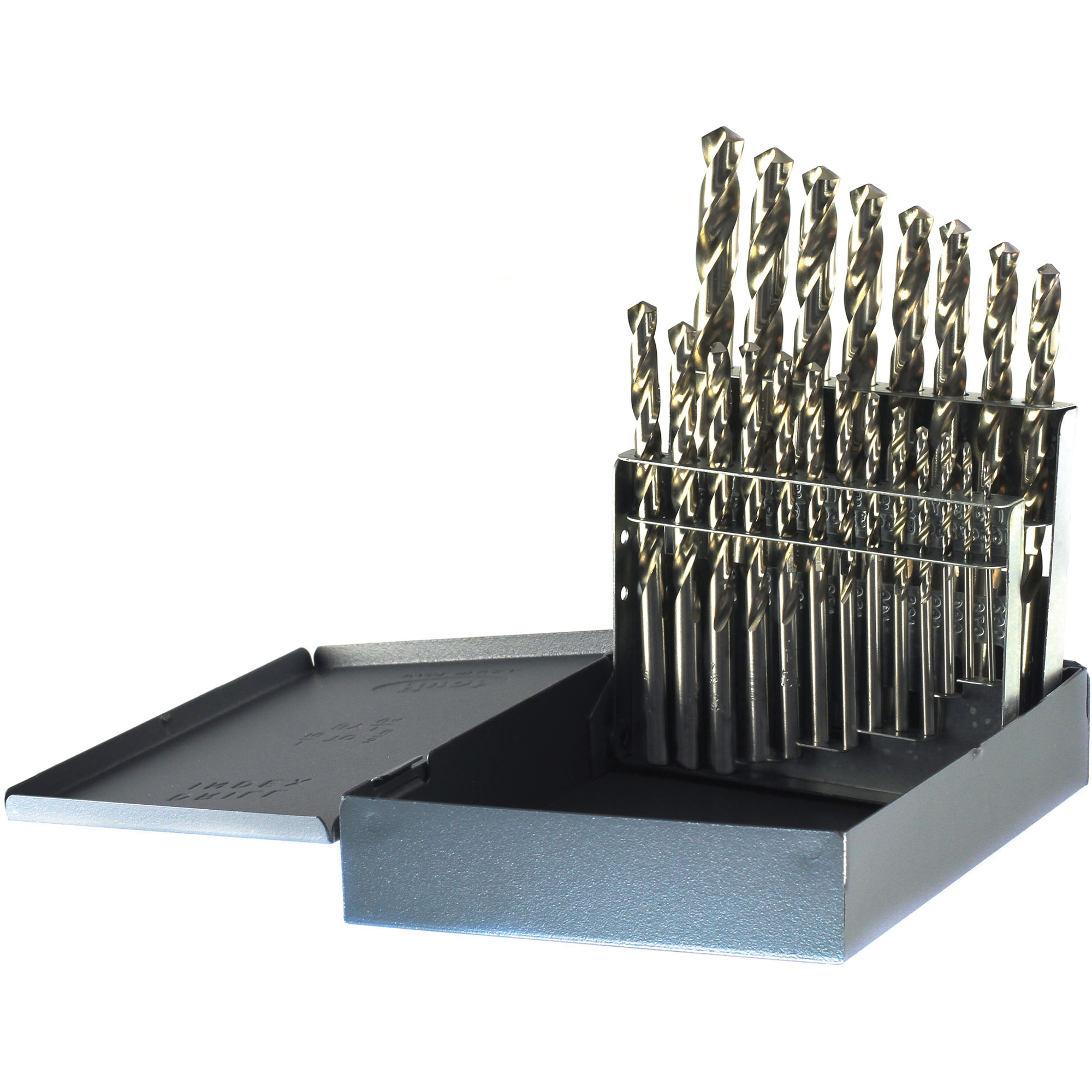 Jeu de forets courts USA DrillcoMD, 21 morceaux, Acier rapide