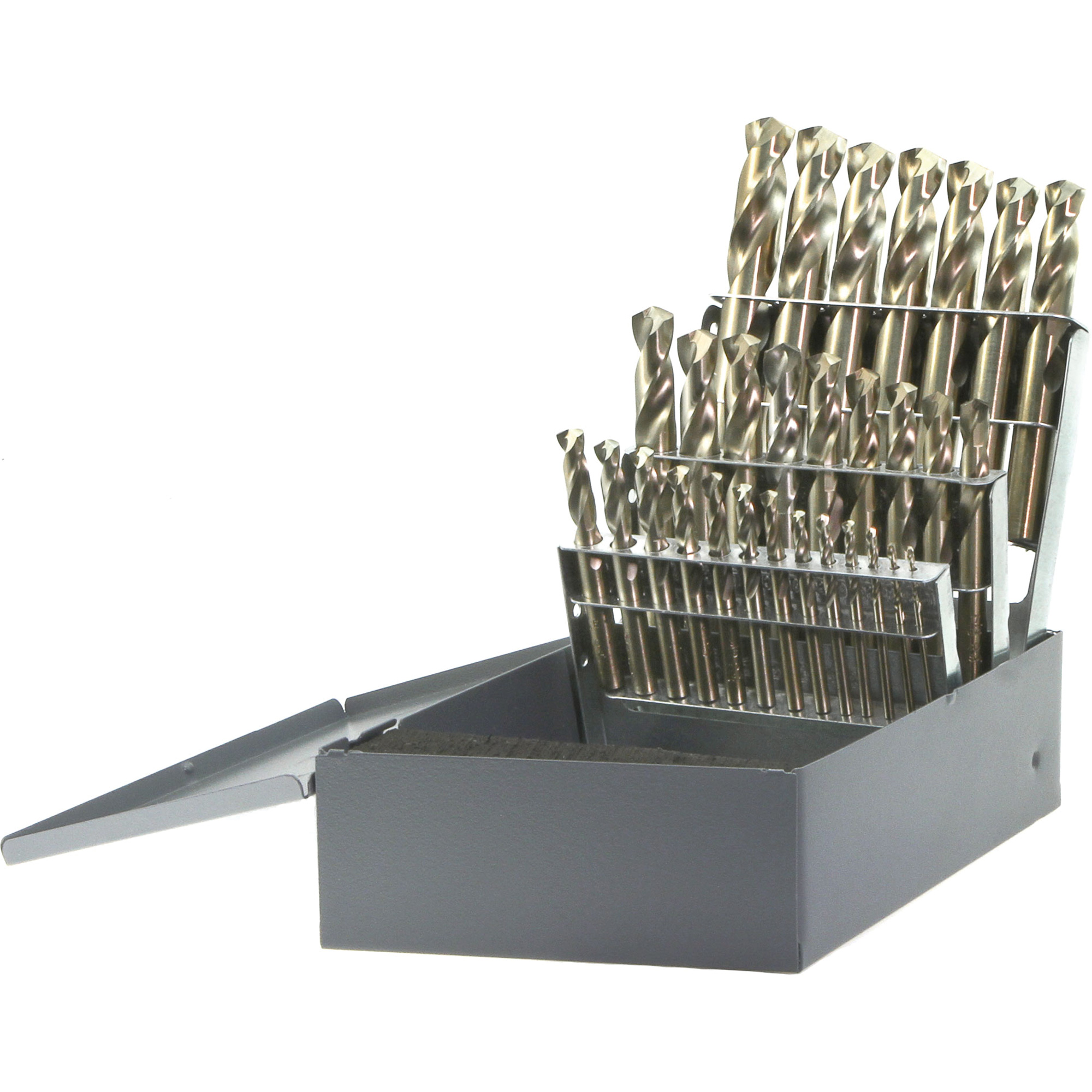 Jeu de forets tronqués pour entretien USA à usage intensif DrillcoMD, 29 morceaux, Cobalt