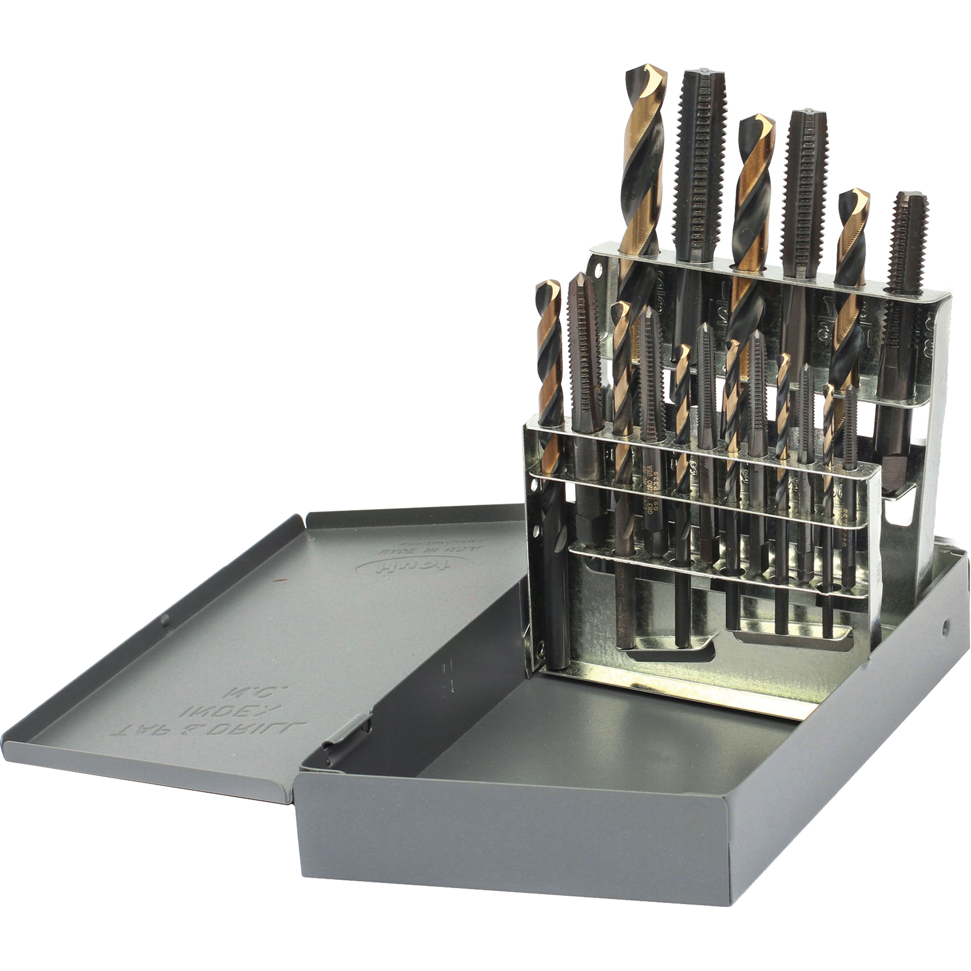 Jeu de tarauds & forets DrillcoMD, 18 morcea