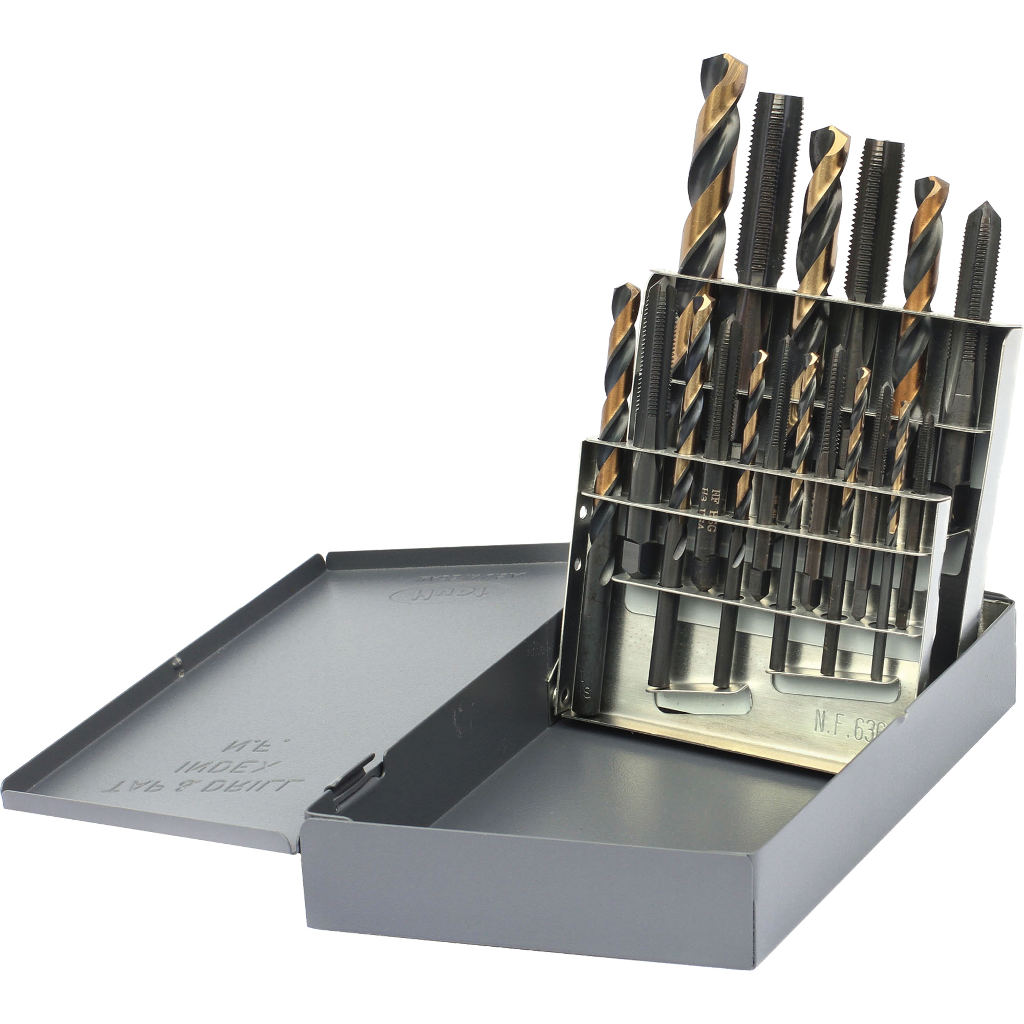 Jeu de tarauds & forets DrillcoMD, 18 morcea