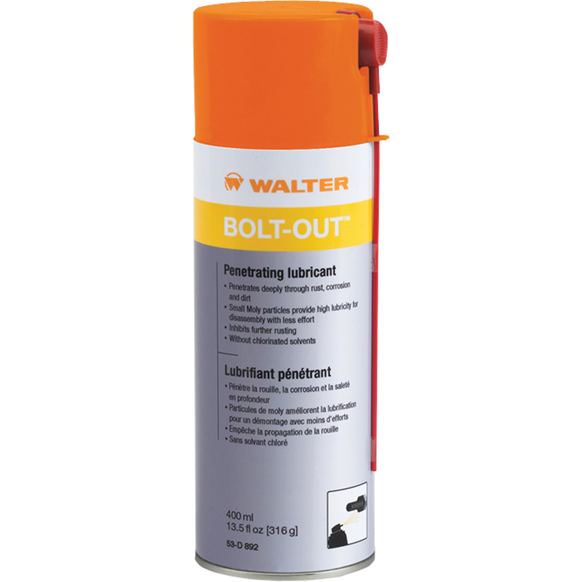 Lubrifiant dégrippant Bolt-OutMC, Canette aérosol