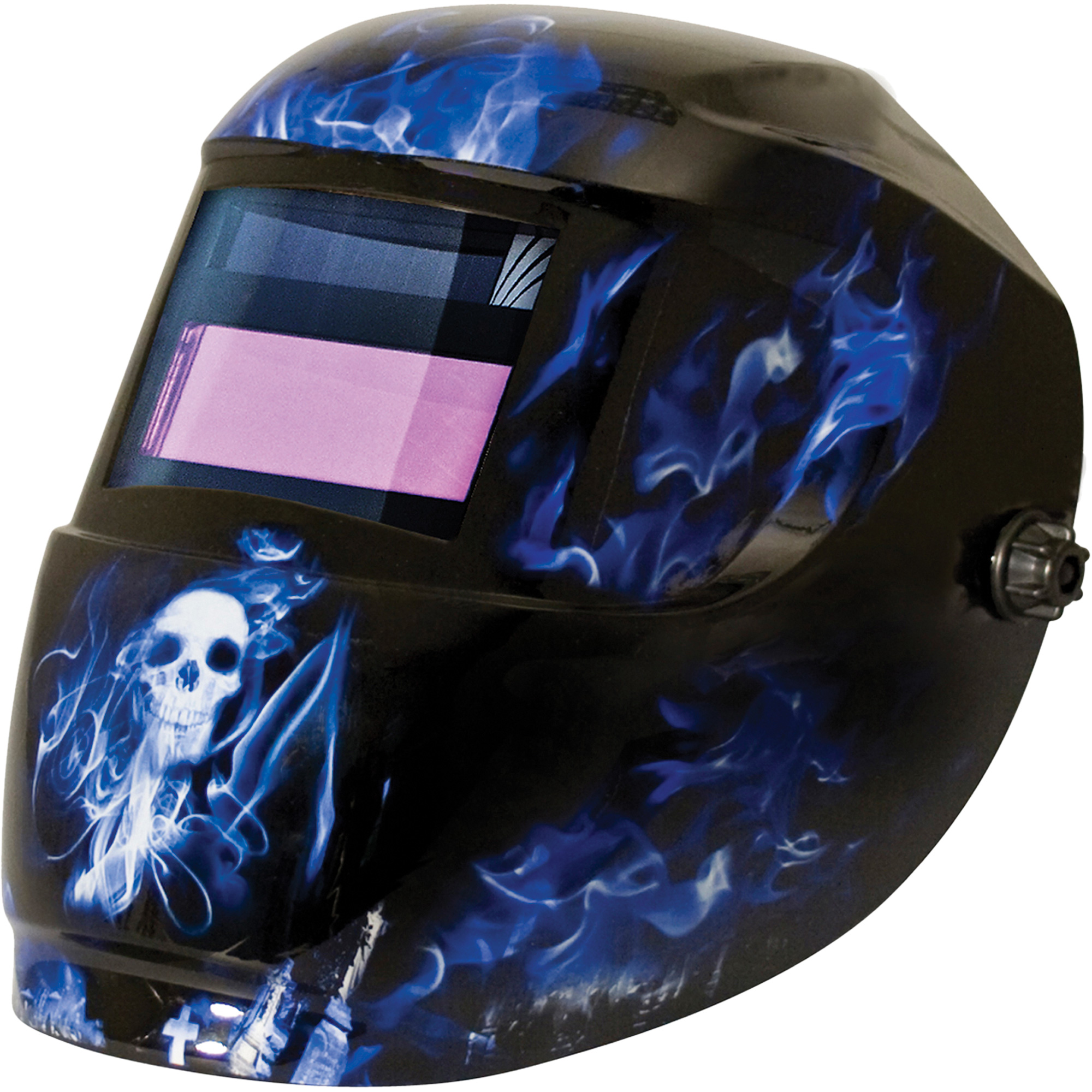 Masque de soudage CarreraMC ArcOneMD, 2" lo x 3" la Champ de vision, Teinte 9 - 13, Bleu