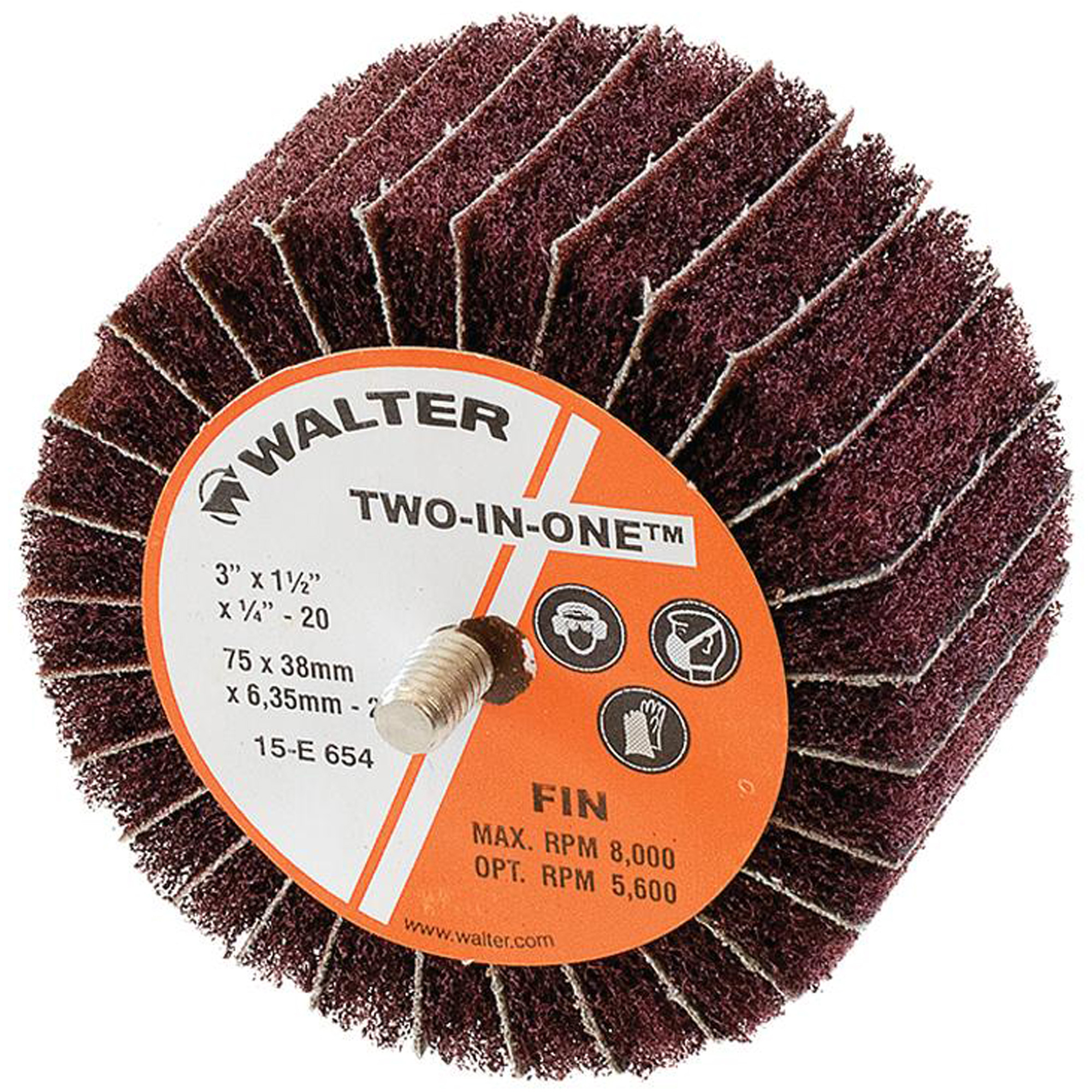 Meule à lamelles abrasives Two-In-OneMC